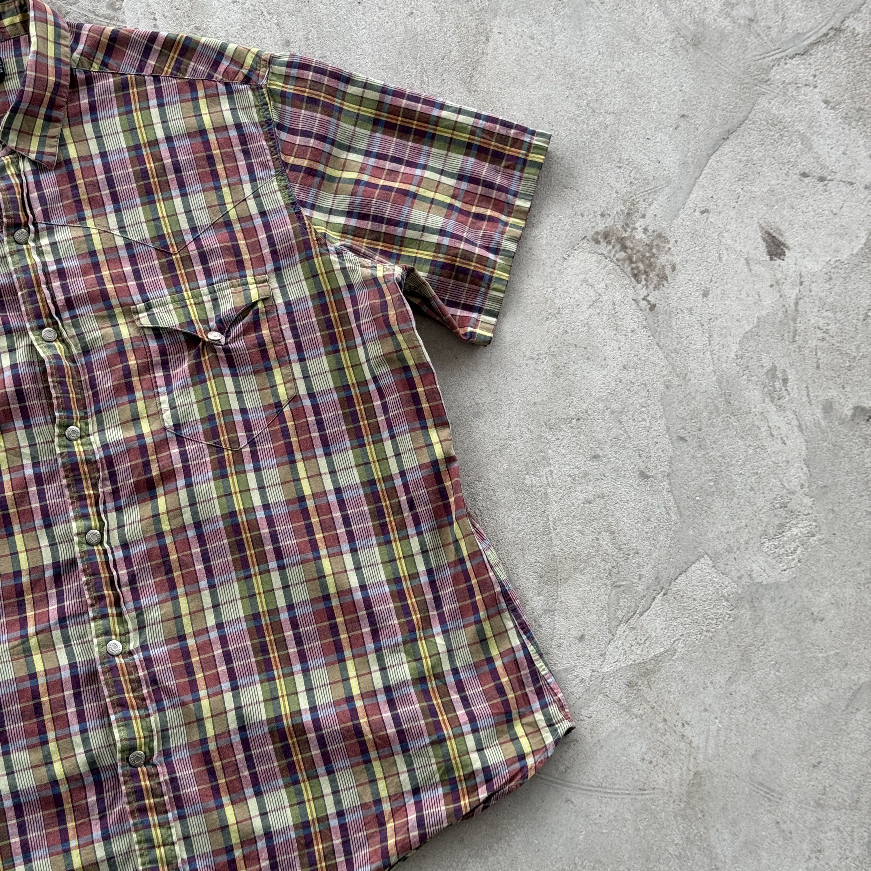 Polo Ralph Lauren 90s Polo Ralph Lauren RL Western Short Sleeve Plaid Shirt Size US M / EU 48-50 / 2 - 2 Thumbnail