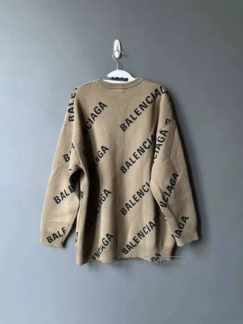Balenciaga Balenciaga Beige Comment Sweater XS. Size US XS / EU 42 / 0 - 2 Thumbnail