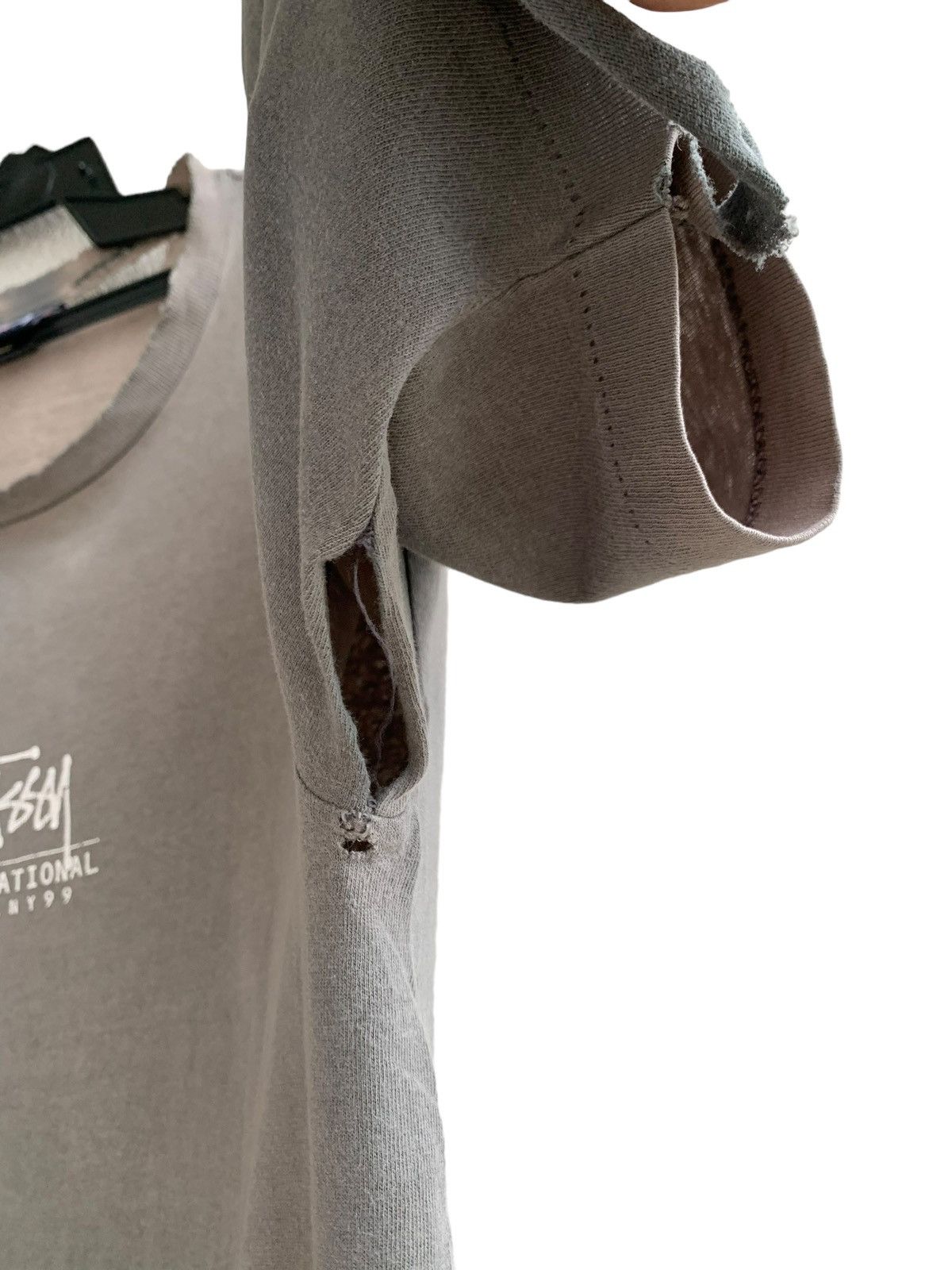 Stussy Vtg 90s Trashed Thin Sunfade Stussy International LATLNY Size US L / EU 52-54 / 3 - 6 Thumbnail
