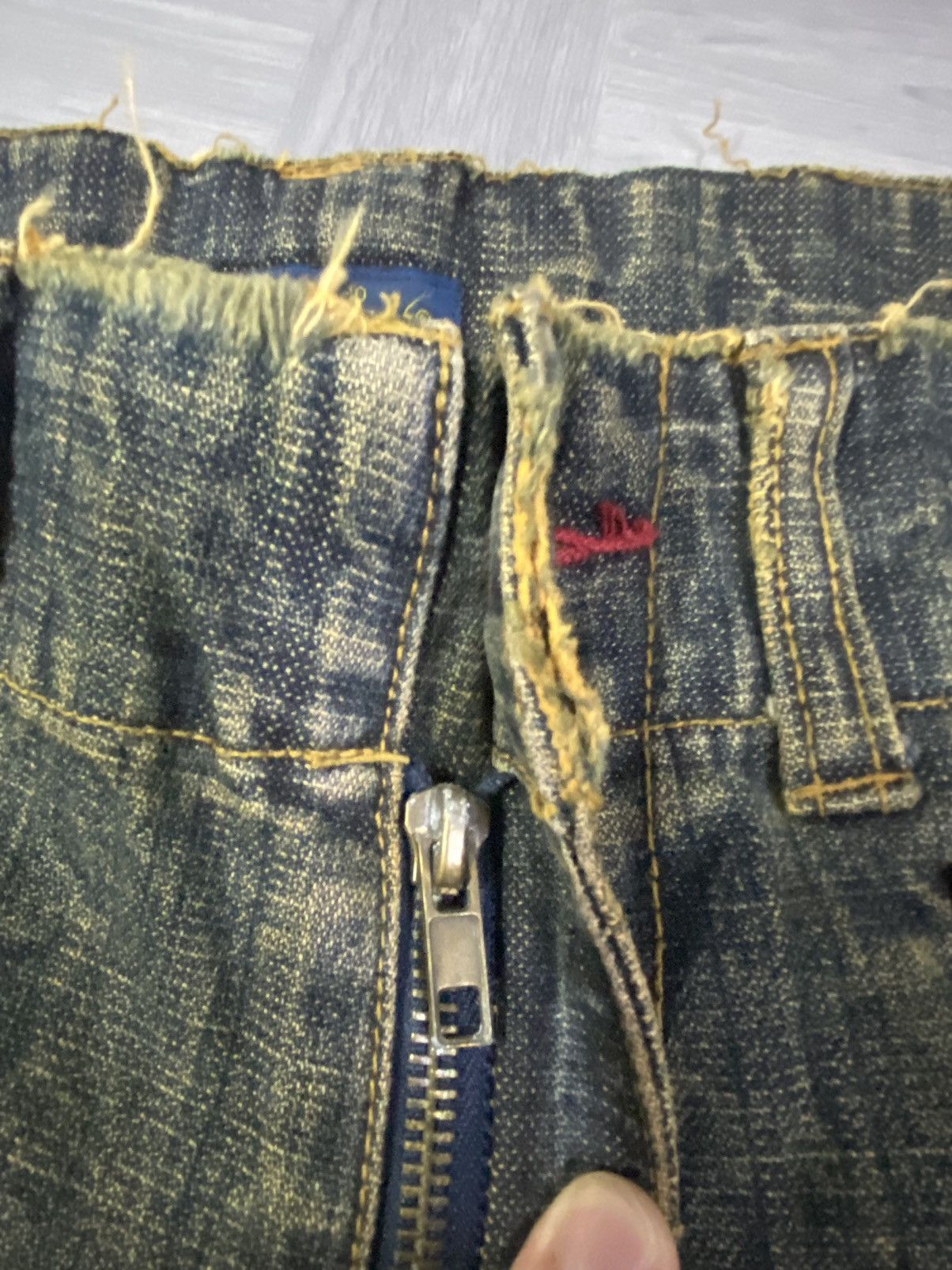 Woolrich Woolen Mills Vintage 90’s WOOLRICH Mudmax Claw Mark Baggy Denim Size US 35 - 10 Thumbnail