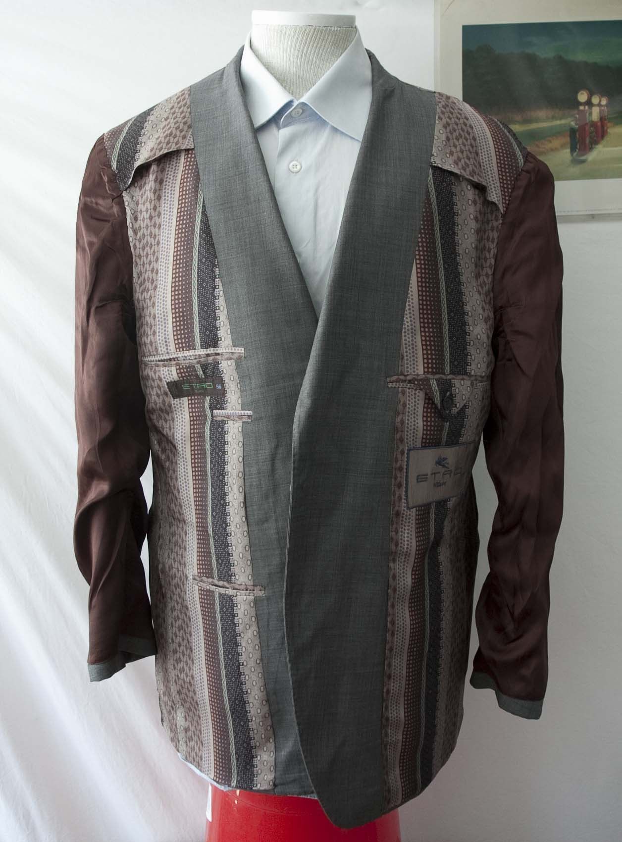 Etro Etro Milano Jacket Sport Coat Size 56 /44US Gray Wool Size 44R - 3 Thumbnail