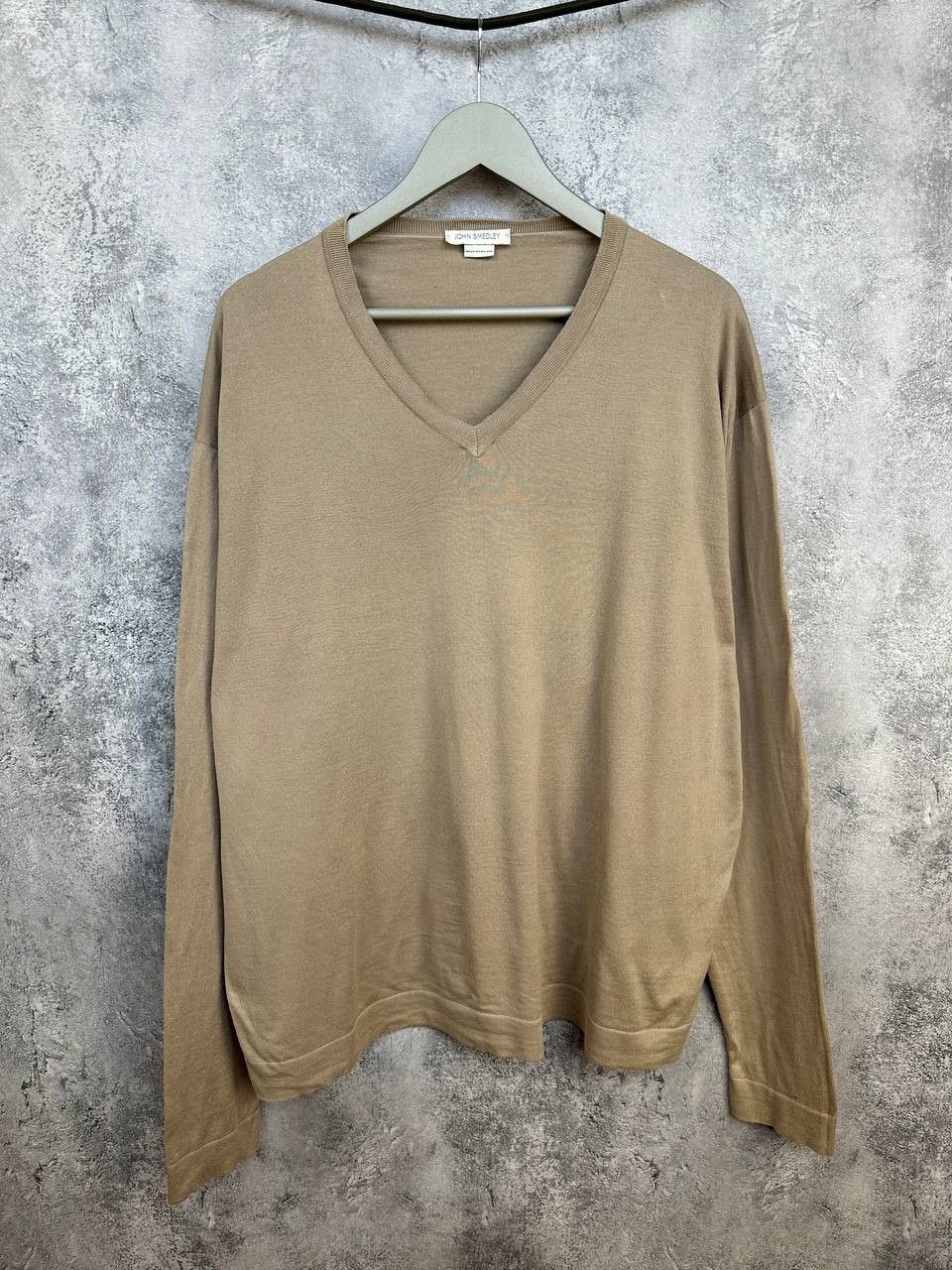 John Smedley John Smedley Sea Island Cotton V-Neck Sweater Knit Jumper Size US XXL / EU 58 / 5 - 1 Thumbnail