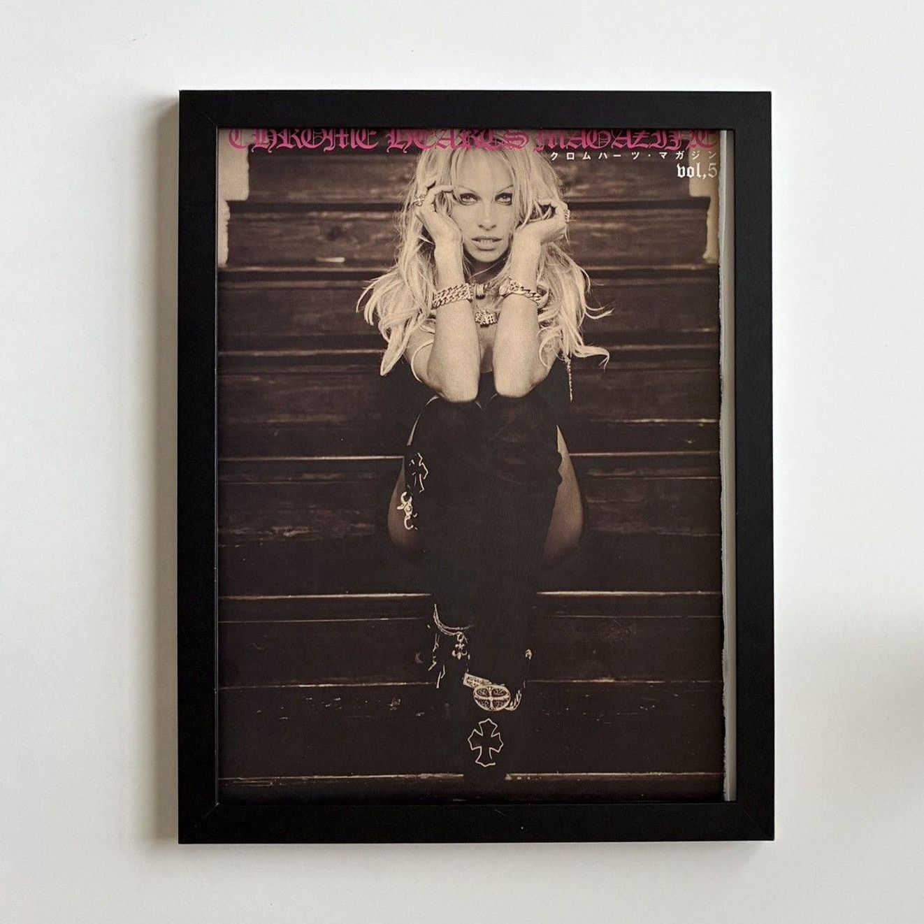 Chrome Hearts × Vintage Chrome Hearts Hot girl cover photo Framed poster 9x11 Size ONE SIZE - 1 Thumbnail