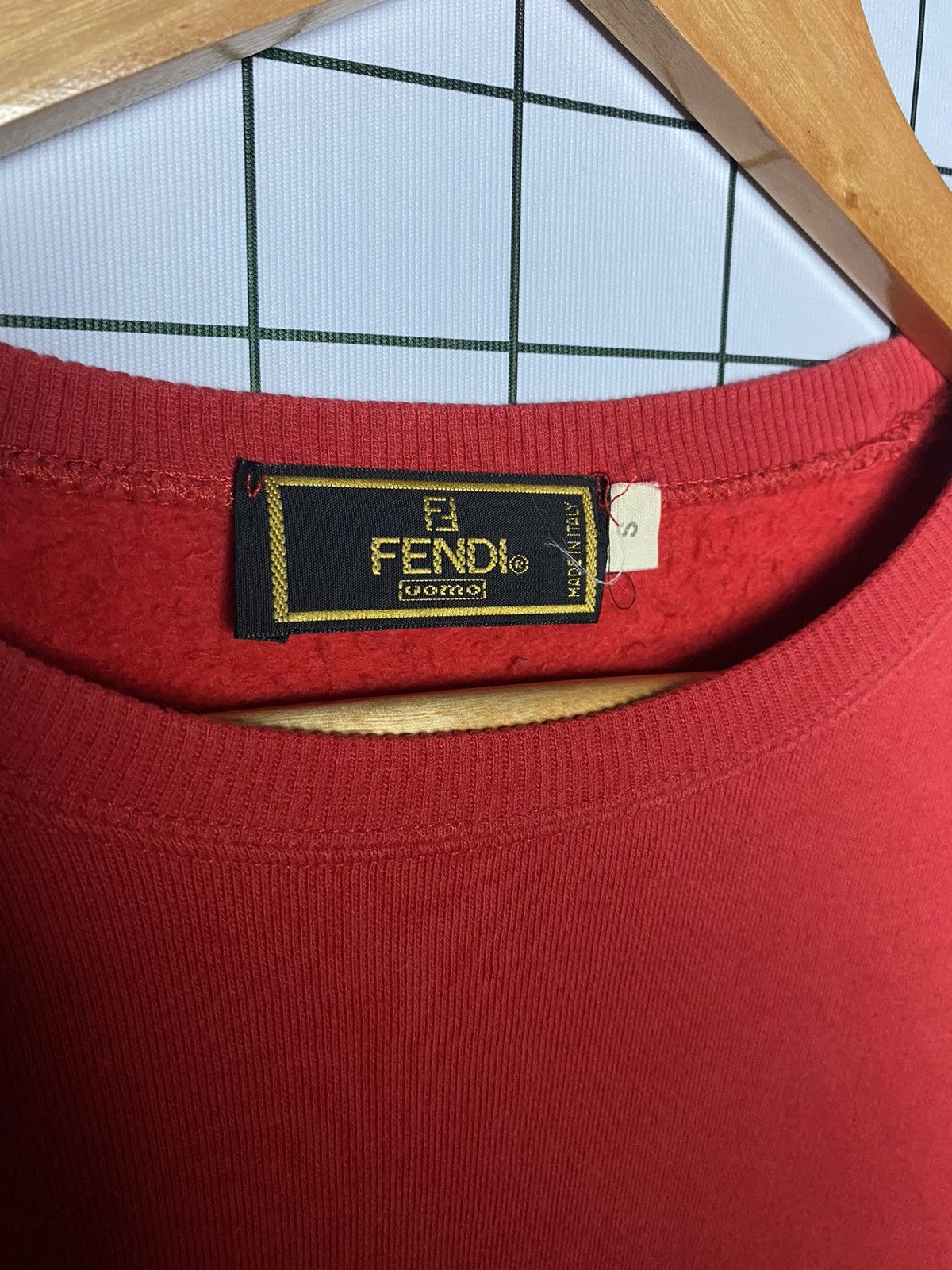 Fendi Vintage Fendi Multi Colour Logo Embroidery Sweatshirt Size US S / EU 44-46 / 1 - 5 Thumbnail