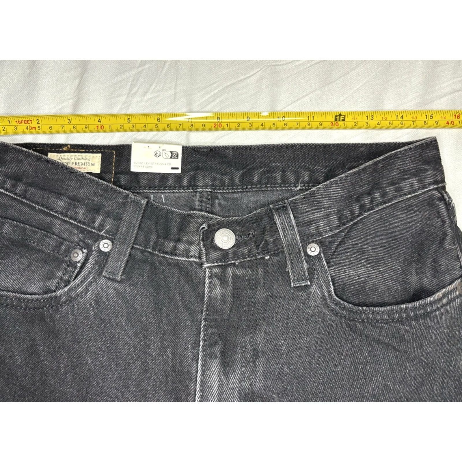 Vintage Levi’s Premium Jeans 29x32 Black Denim Relaxed Straight Leg 90s ...