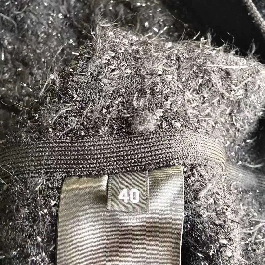 Balmain BALMAIN SS23 Black Chanel-Style Gold Button Tweed Jacket| Size S / US 4 / IT 40 - 5 Thumbnail