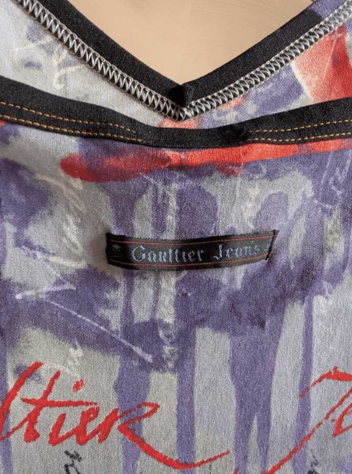 Japanese Brand × Jean Paul Gaultier Jean Paul Gaultier Dress Skirt Mesh Top Tattoo Jacket EX0111 Size XL / US 12-14 / IT 48-50 - 2 Thumbnail