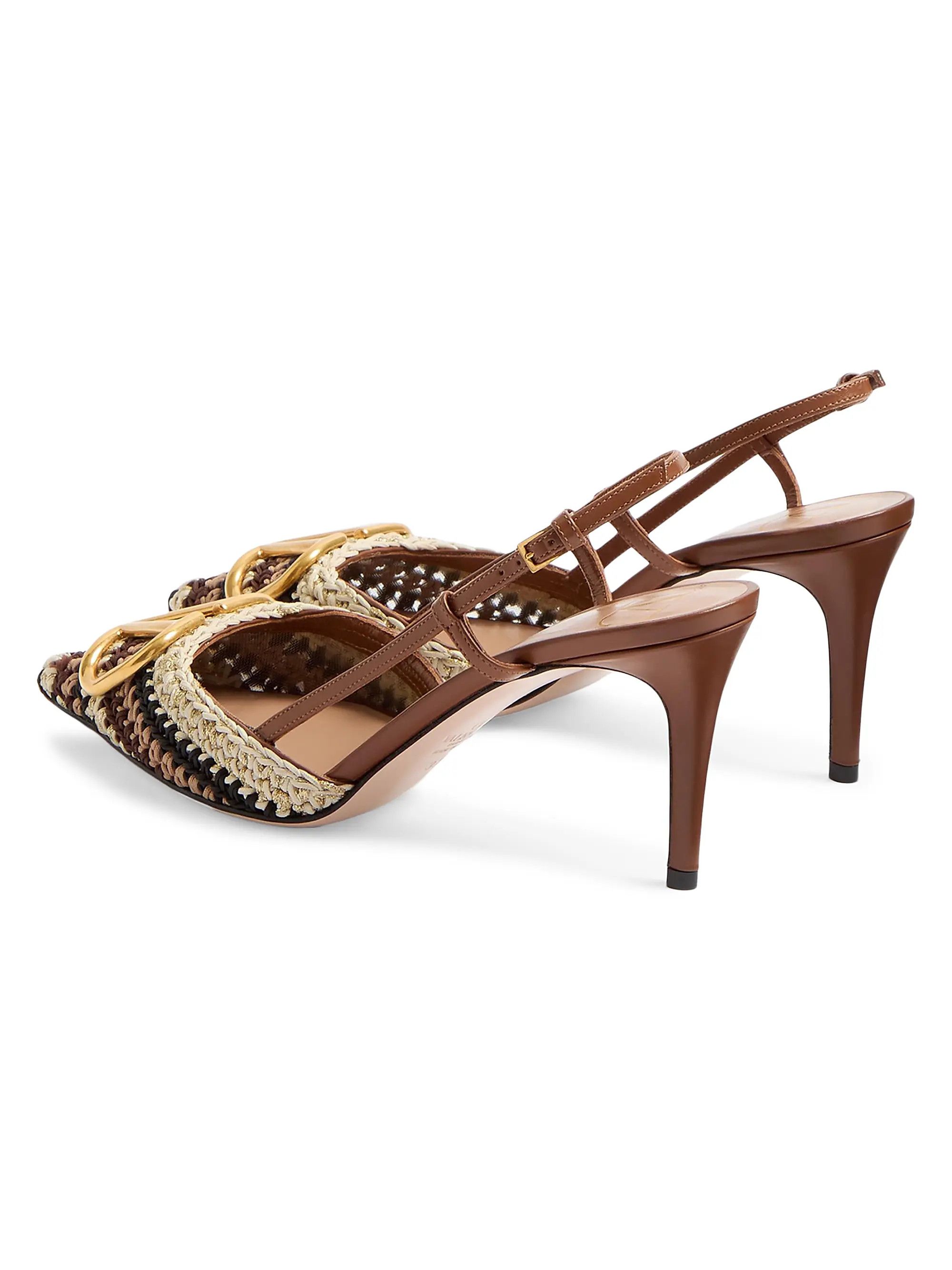 Valentino os11x0126 VLogo Signature Slingback Pumps in Multicolor Size US 7 / IT 37 - 3 Thumbnail