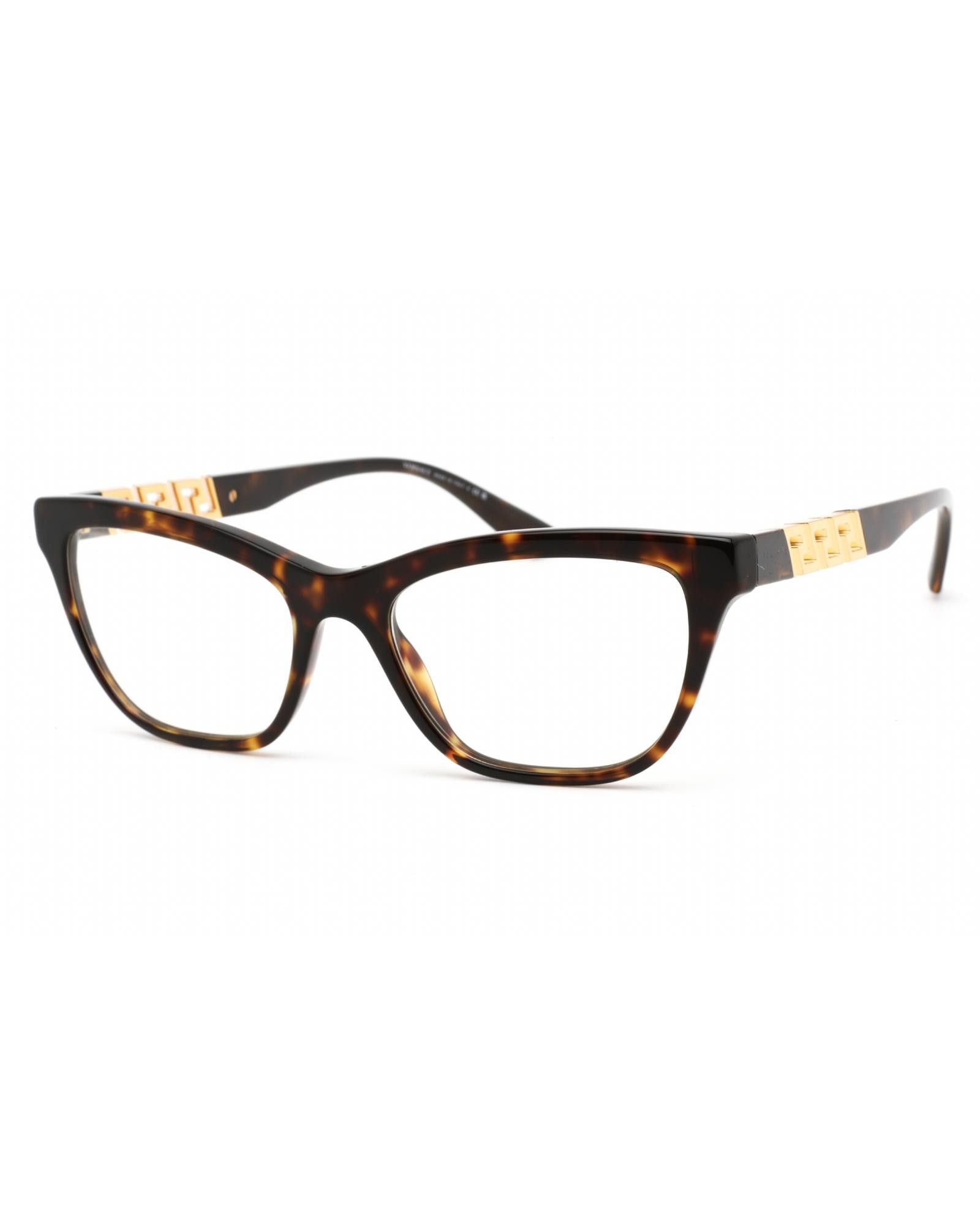 image of Versace 0Ve3318 Eyeglasses Havana/clear Demo Lens, Women's