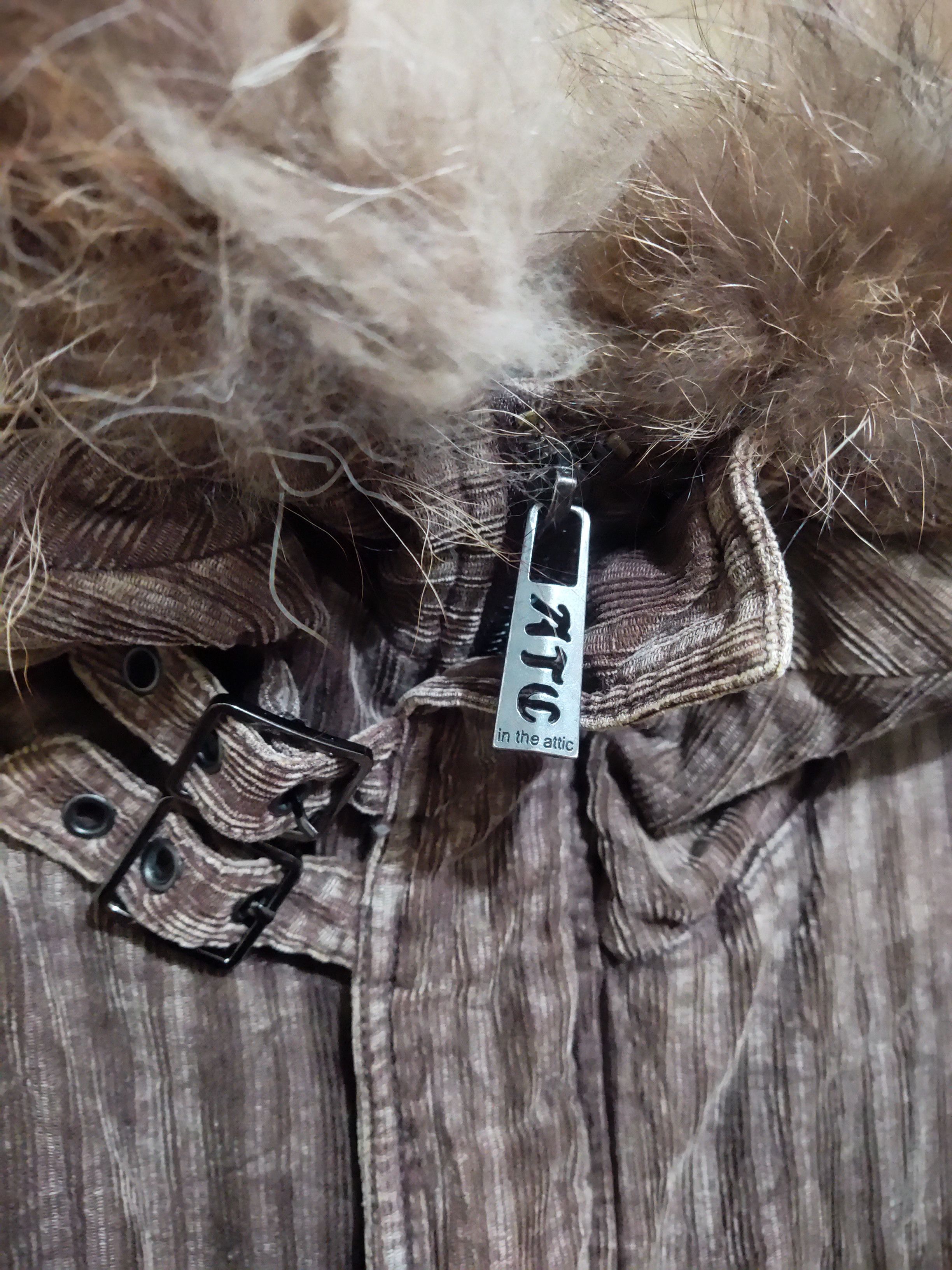 In The Attic In The Attic Raccoon Fur Hooded Corduroy Jacket Size US M / EU 48-50 / 2 - 3 Thumbnail