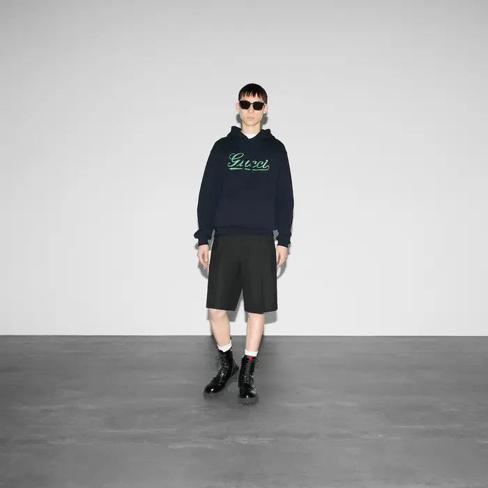 Gucci o1loc1c1125 788771 Embroidered Cotton Hooded Sweatshirt Size US XXL / EU 58 / 5 - 2 Thumbnail