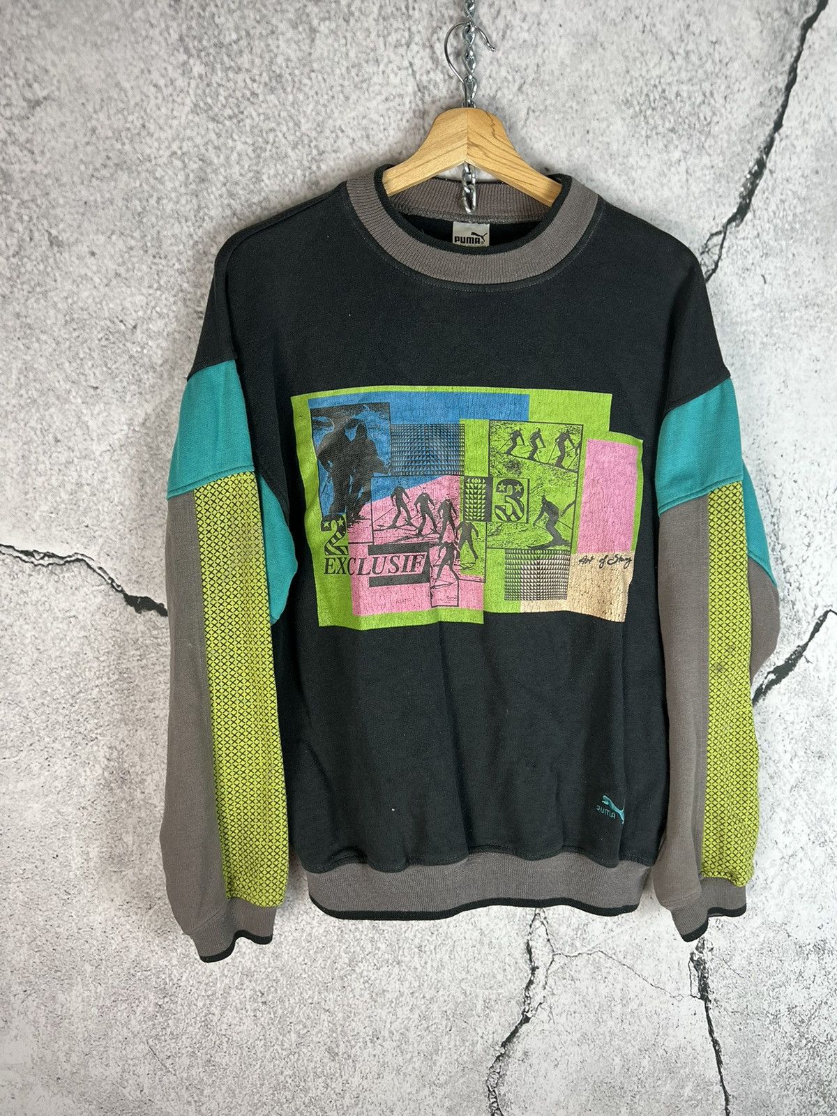 Other Puma Mens Sweatshirt Skiing sport Vintage Size US L / EU 52-54 / 3 - 1 Thumbnail