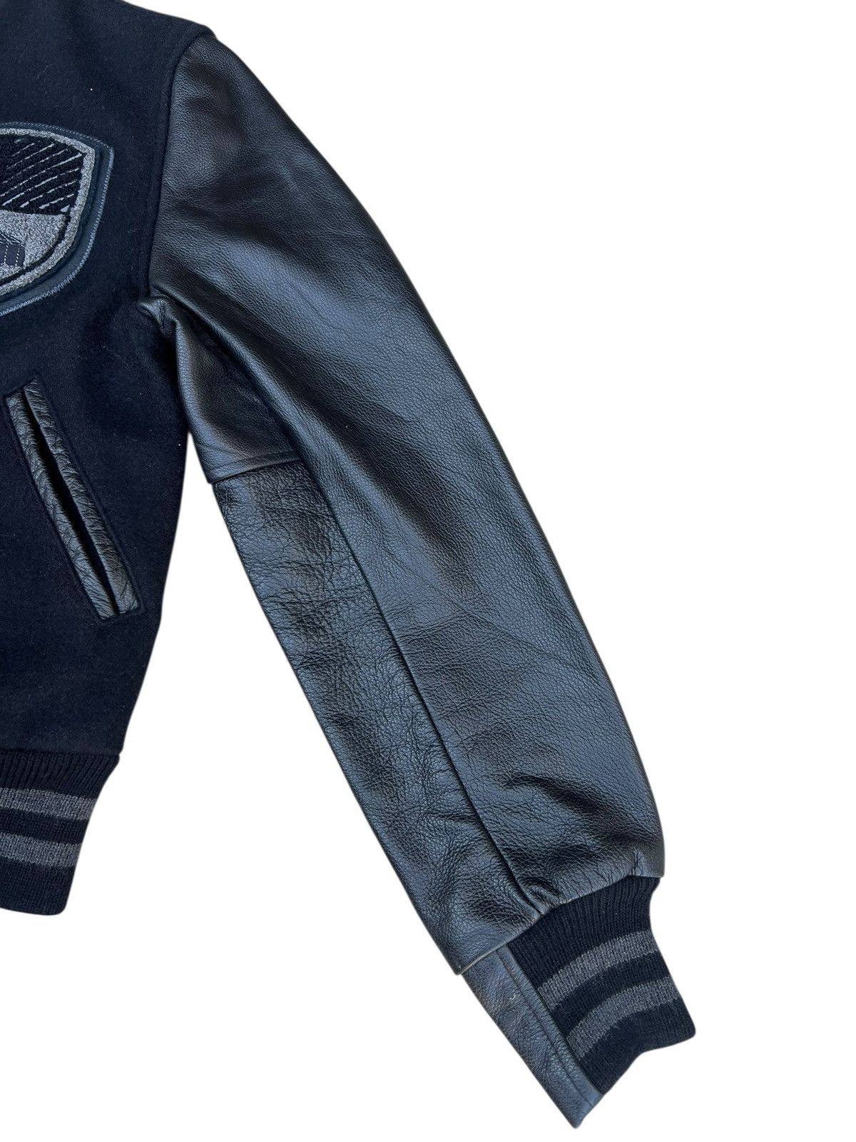 The Brooklyn Circus 2013 The Brooklyn Circus Leather Sleeve Varsity Jacket Size US XS / EU 42 / 0 - 12 Thumbnail