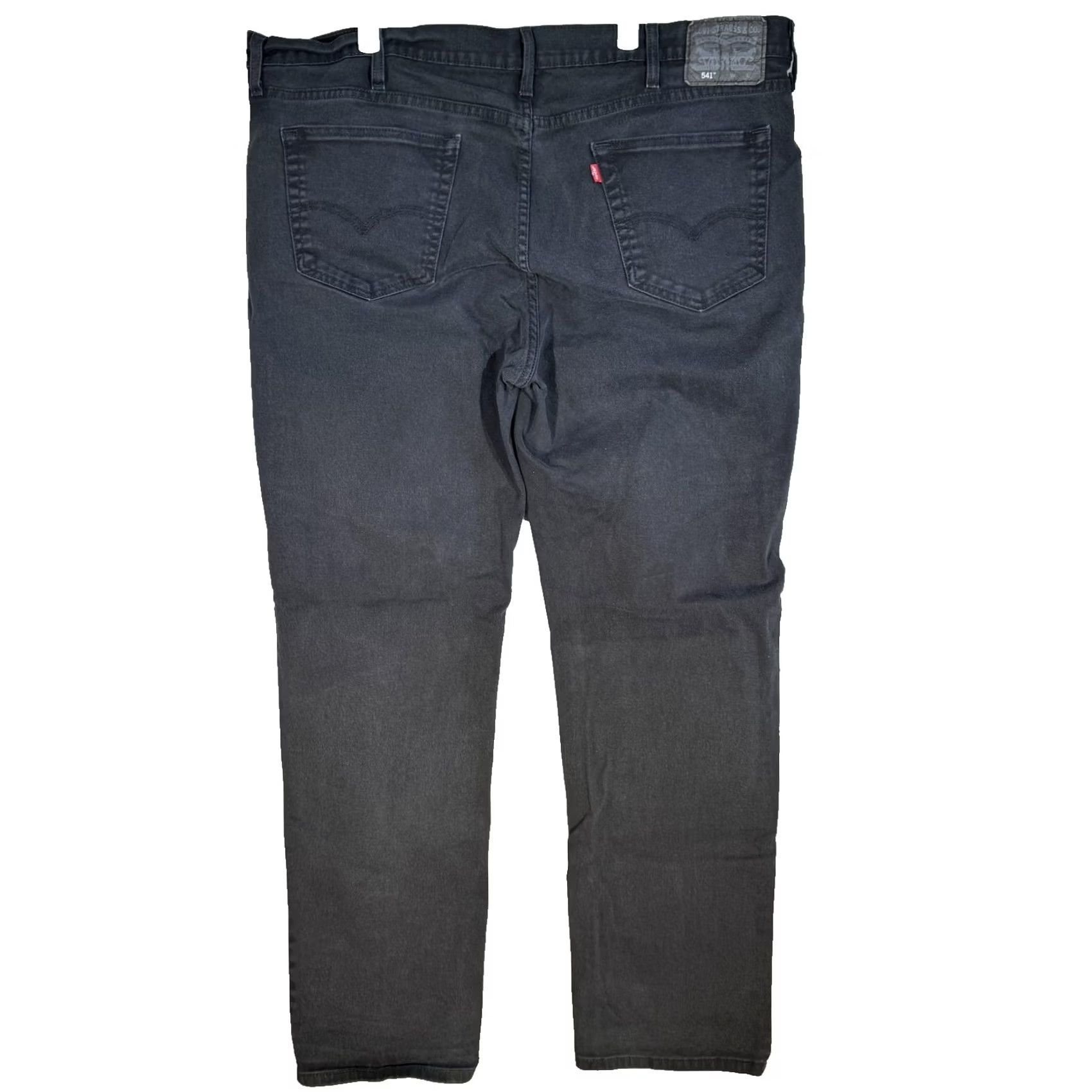 Levi's VINTAGE Levis 541 Jeans Mens 42x32 Black Athletic Taper Stretch Denim 5 Pocket Size US 42 / EU 58 - 2 Thumbnail