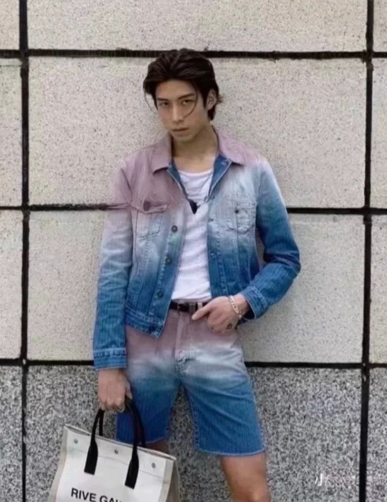 Saint Laurent Paris Saint Laurent Paris Rendering color changing denim jacket-2 Size US XL / EU 56 / 4 - 1 Thumbnail