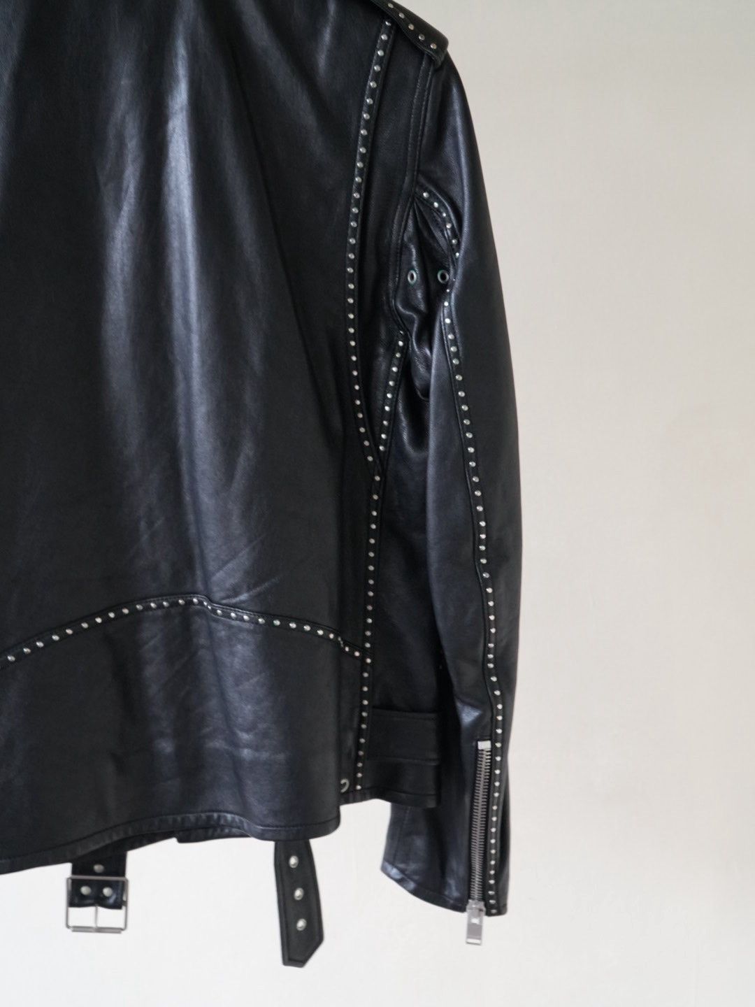 Hedi Slimane × Saint Laurent Paris Saint Laurent SS14 L17 Riveted Leather Jacket 2408-Nextarrow Size US M / EU 48-50 / 2 - 12 Thumbnail