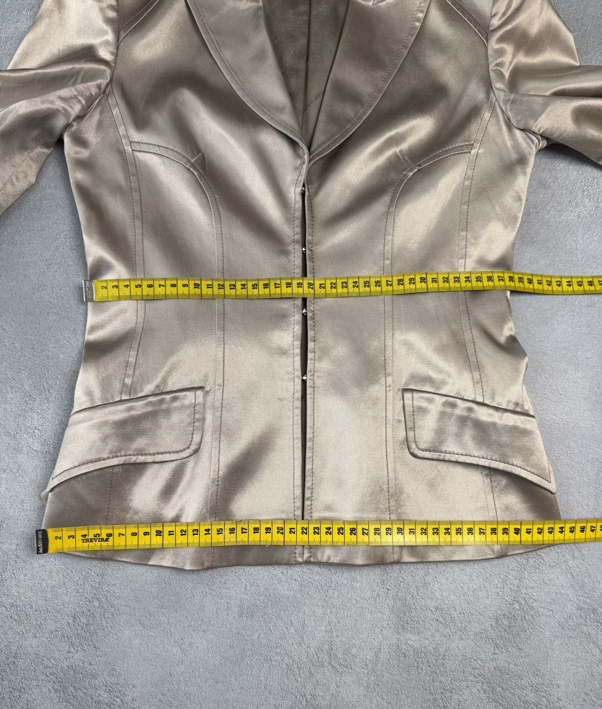 Mugler Vintage MUGLER Acetate Cotton Tailored Corseted Blazer Size M / US 6-8 / IT 42-44 - 14 Thumbnail