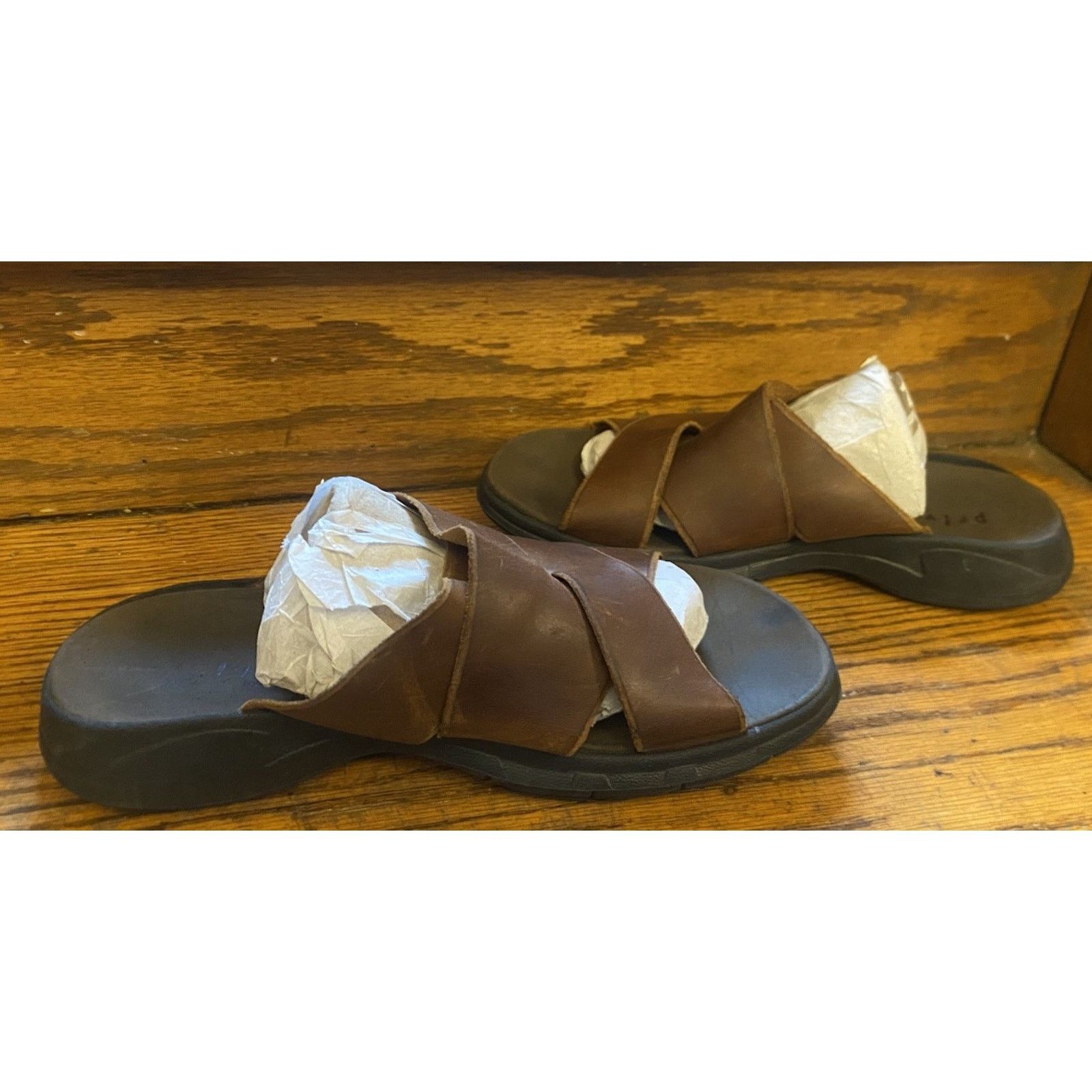 Clarks Clarks Merrimack Brown Soft Leather Sandals Men’s 10 Slip On Size US 10 / EU 43 - 5 Thumbnail