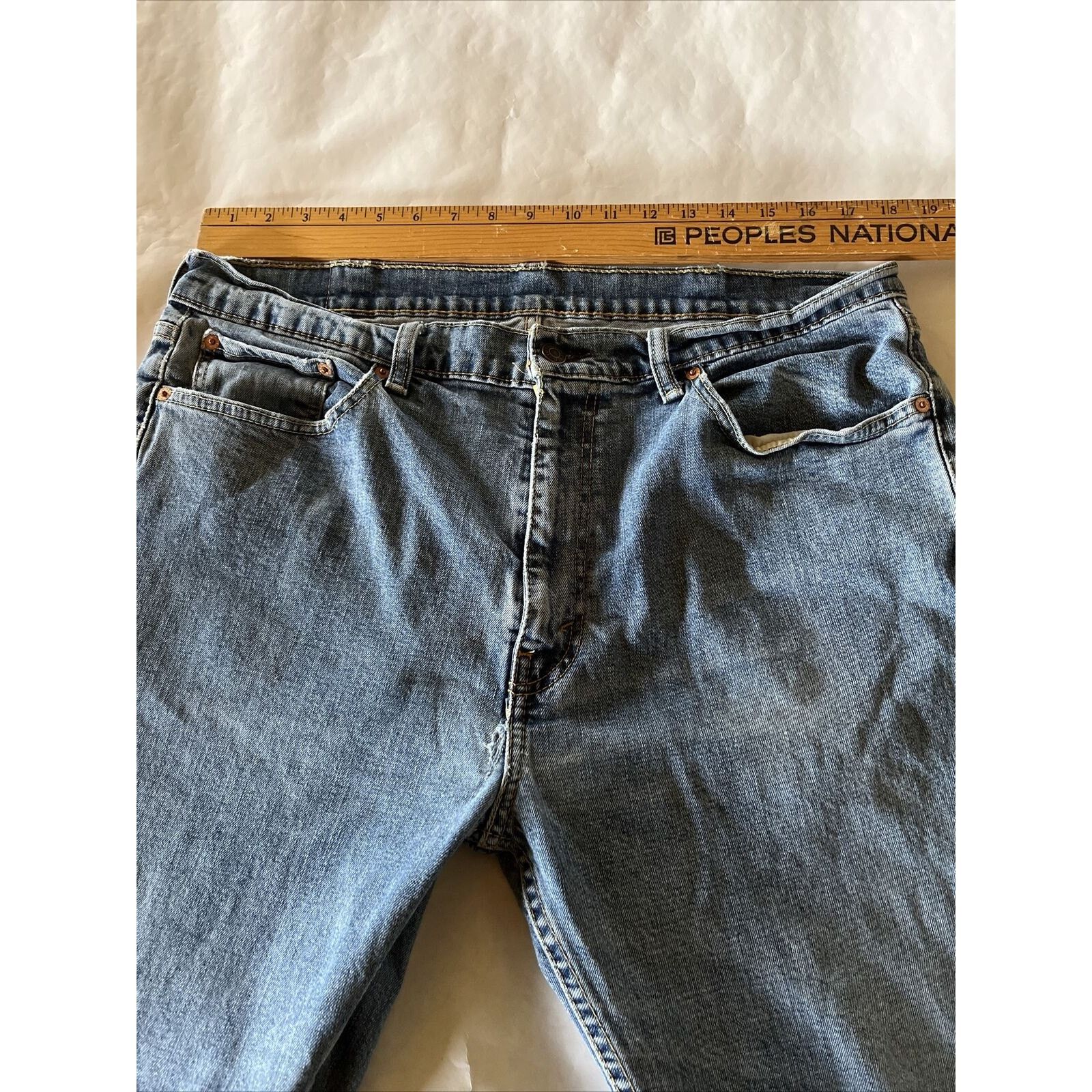Levi's Levis 505 Mens 38x32 Blue Y2K Denim Jeans Cotton Medium Wash Size US 38 / EU 54 - 4 Thumbnail