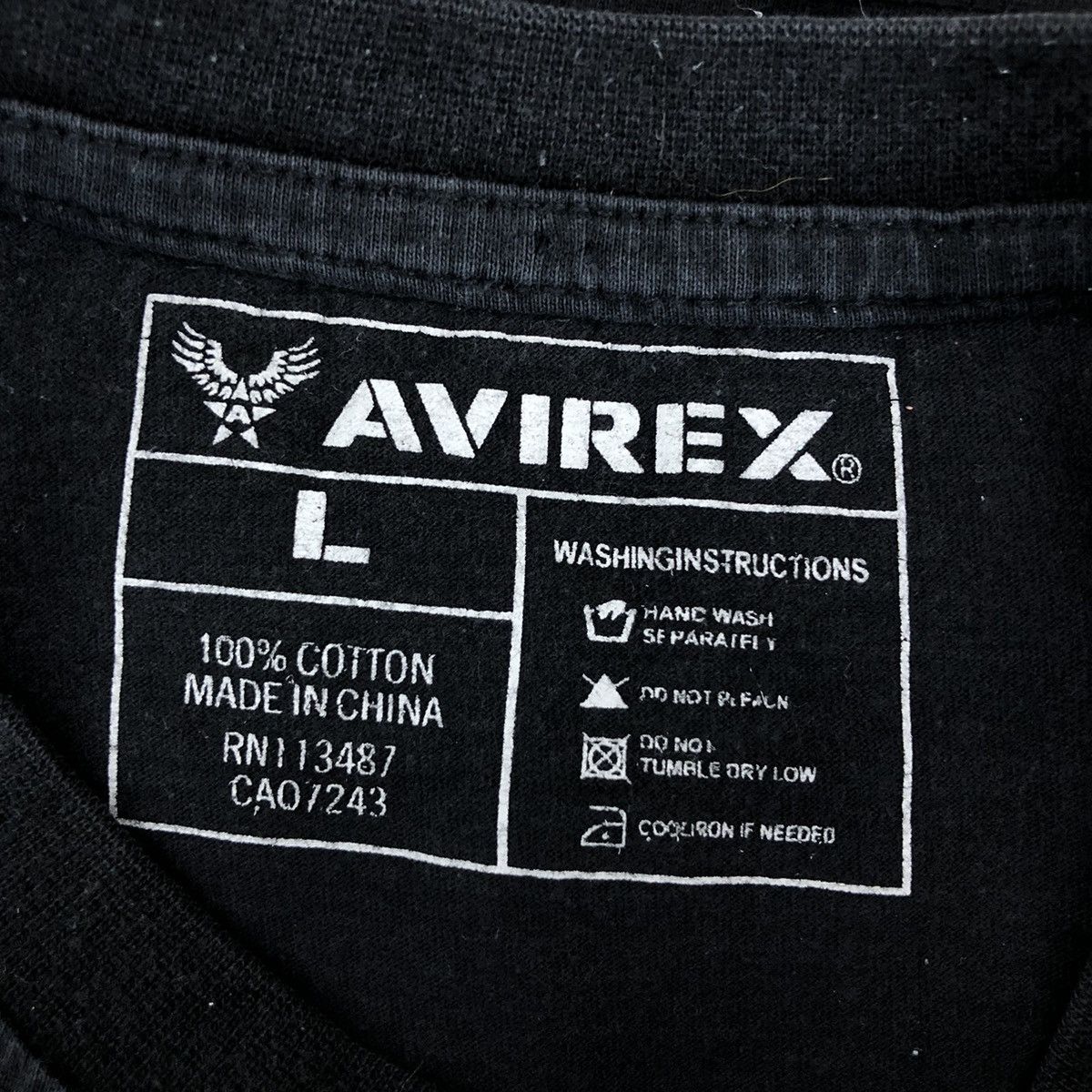 Avirex AVIREX T-Shirt Big Logo Skull Size US L / EU 52-54 / 3 - 5 Thumbnail