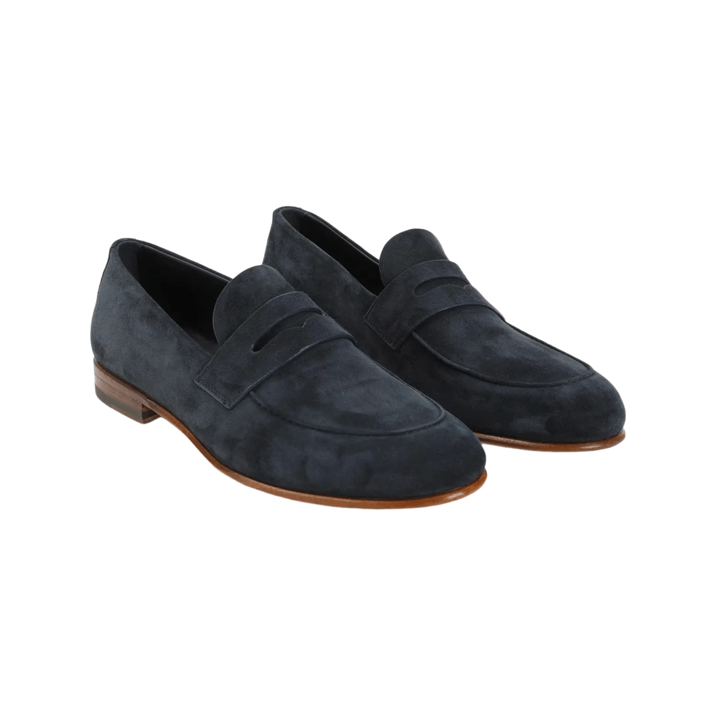 Giorgio Armani Blue Suede Loafers New & Authentic