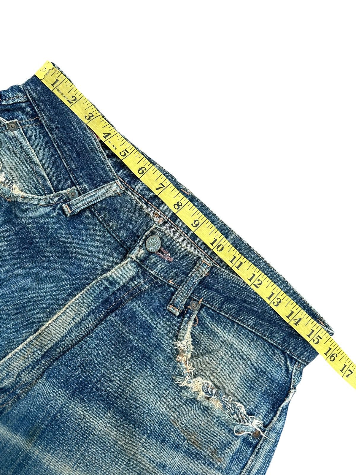 Kapital Thrashed Vintage Bobson Selvedge Denim Jeans Size US 31 - 16 Thumbnail