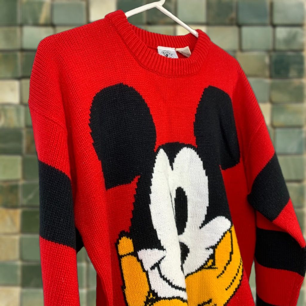 Mickey & Co. VINTAGE Mickey & Co Red Mouse Allover Graphic Wool Blend 80s Size M Mens Womens Adults Casual Shirt Regular XS-XL? Size 32" / US 10 / IT 46 - 1 Thumbnail
