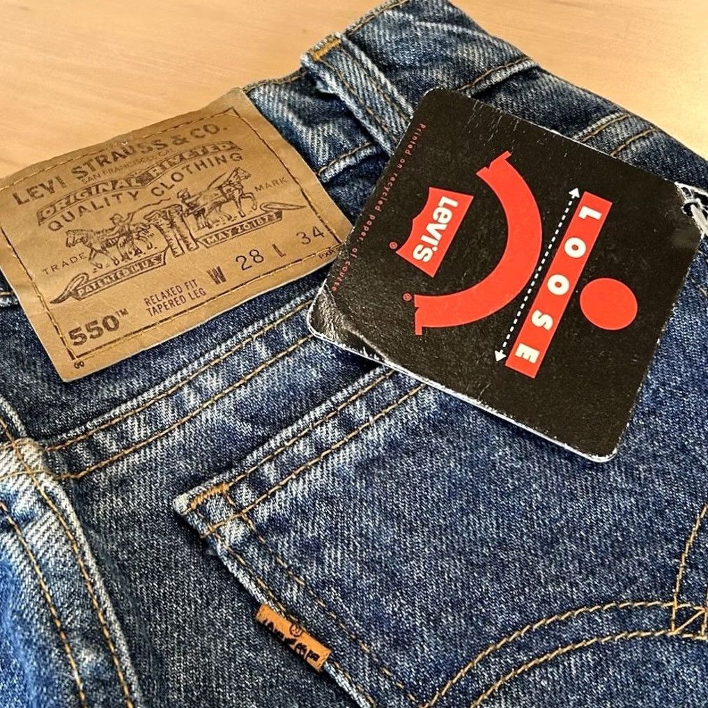 VINTAGE Levi's 550 Denim Jeans USA Made Men's 27x33 Blue Regular 5