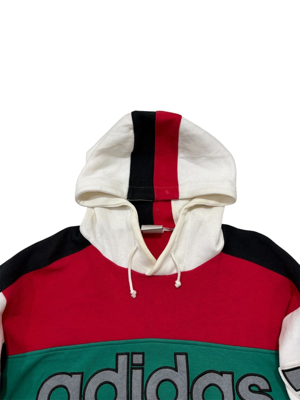 Adidas 🔥Rare Vintage 90s Adidas Descente Spellout Hoodie Big Logo Size US M / EU 48-50 / 2 - 9 Thumbnail