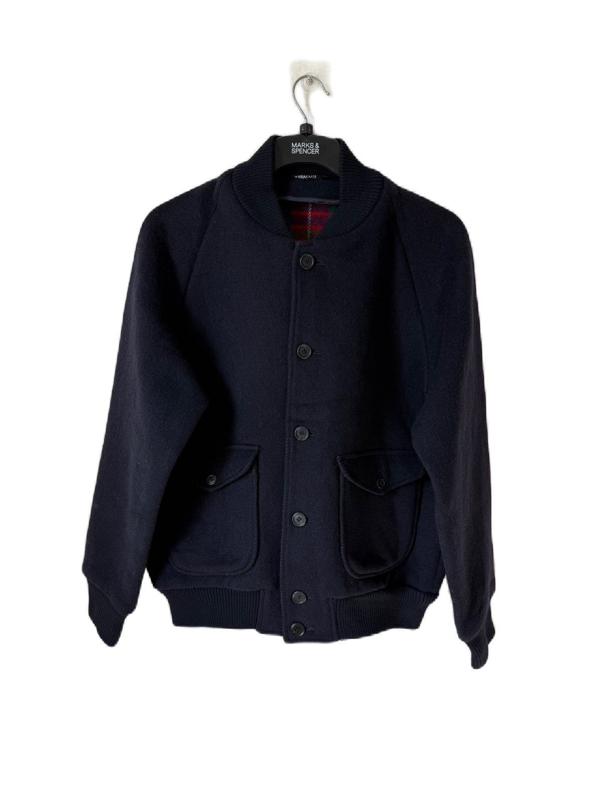 Baracuta BARACUTA BLUE WOOL CASUAL JACKET, TARTAN SKIN INSIDE Size US M / EU 48-50 / 2 - 1 Thumbnail