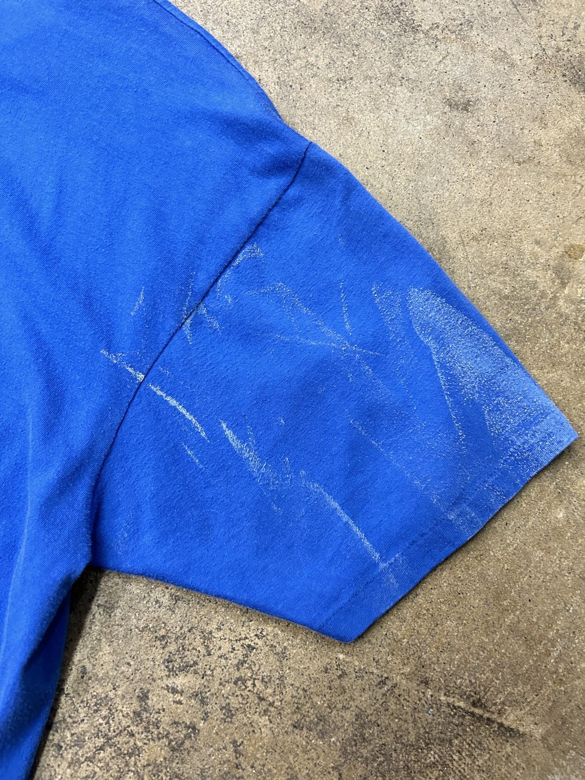 Vintage 70s Auto Shop Tee Large Blue Hanes Beefy Quik Shop Size US L / EU 52-54 / 3 - 5 Thumbnail