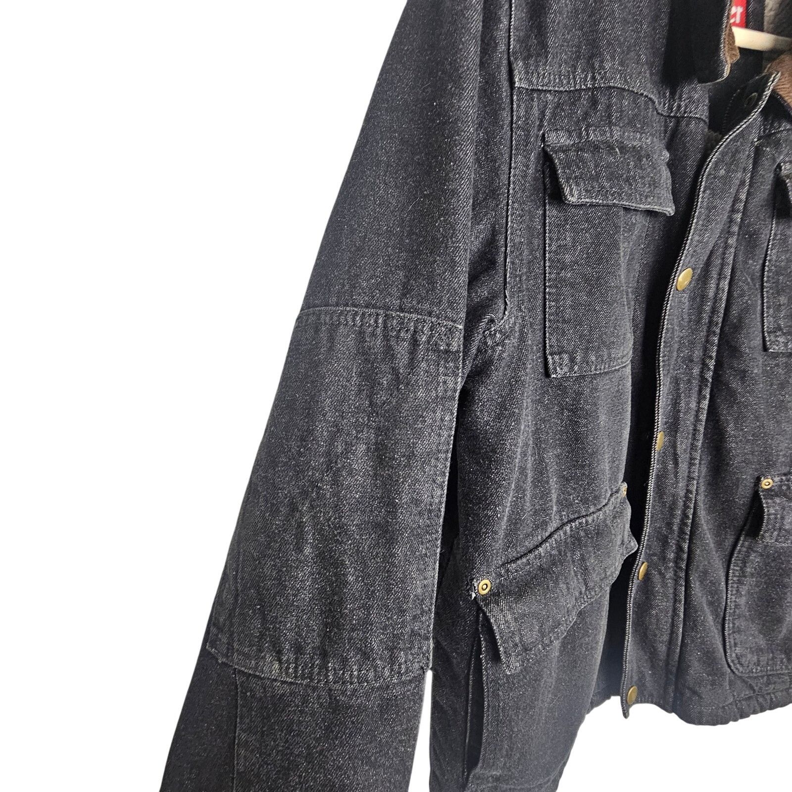 Wrangler Vintage Wrangler Denim Chore Coat Barn Jacket M Sherpa Lined Size US M / EU 48-50 / 2 - 5 Thumbnail