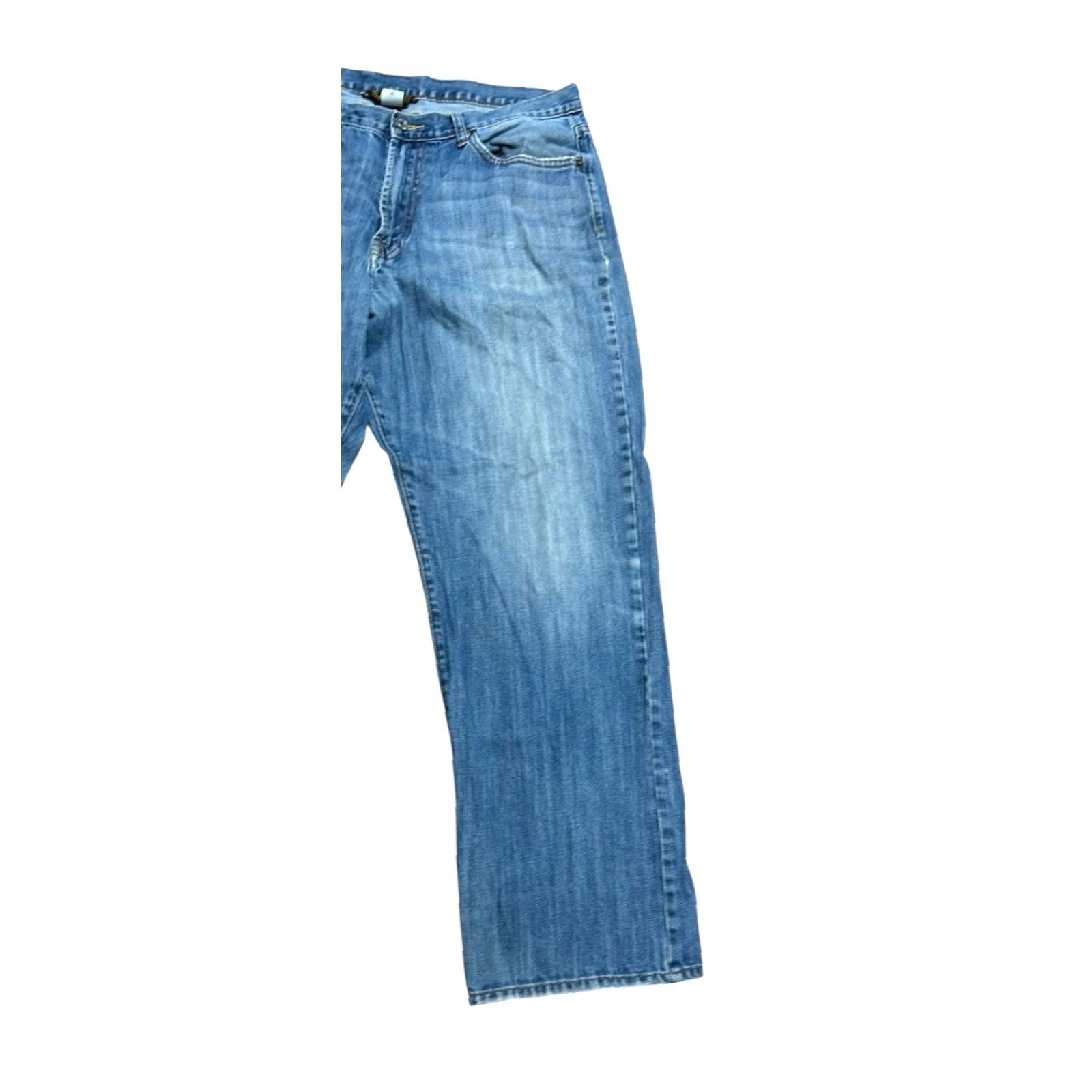 Lucky Brand Lucky Brand Jeans Mens 38x31 Bootcut Denim Zip Fly 5-Pocket Regular Inseam 31 in Blue USA Logo Size US 38 / EU 54 - 3 Thumbnail