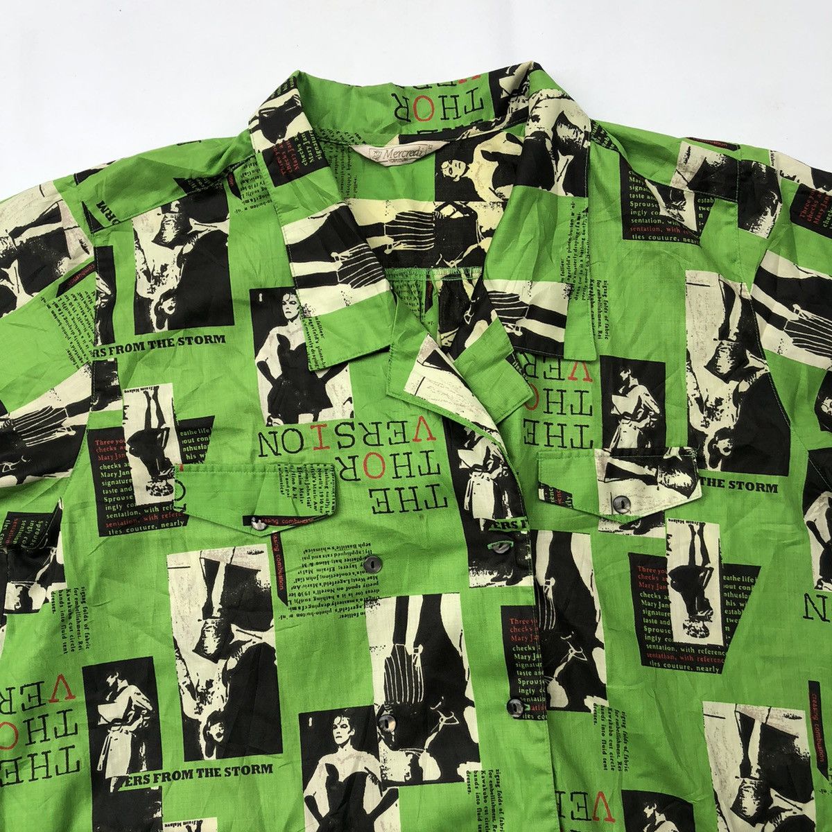 Yohji Yamamoto Japanese Mercredi Yoshimura Perfect Artwork Button Shirt Tee Size US M / EU 48-50 / 2 - 7 Thumbnail