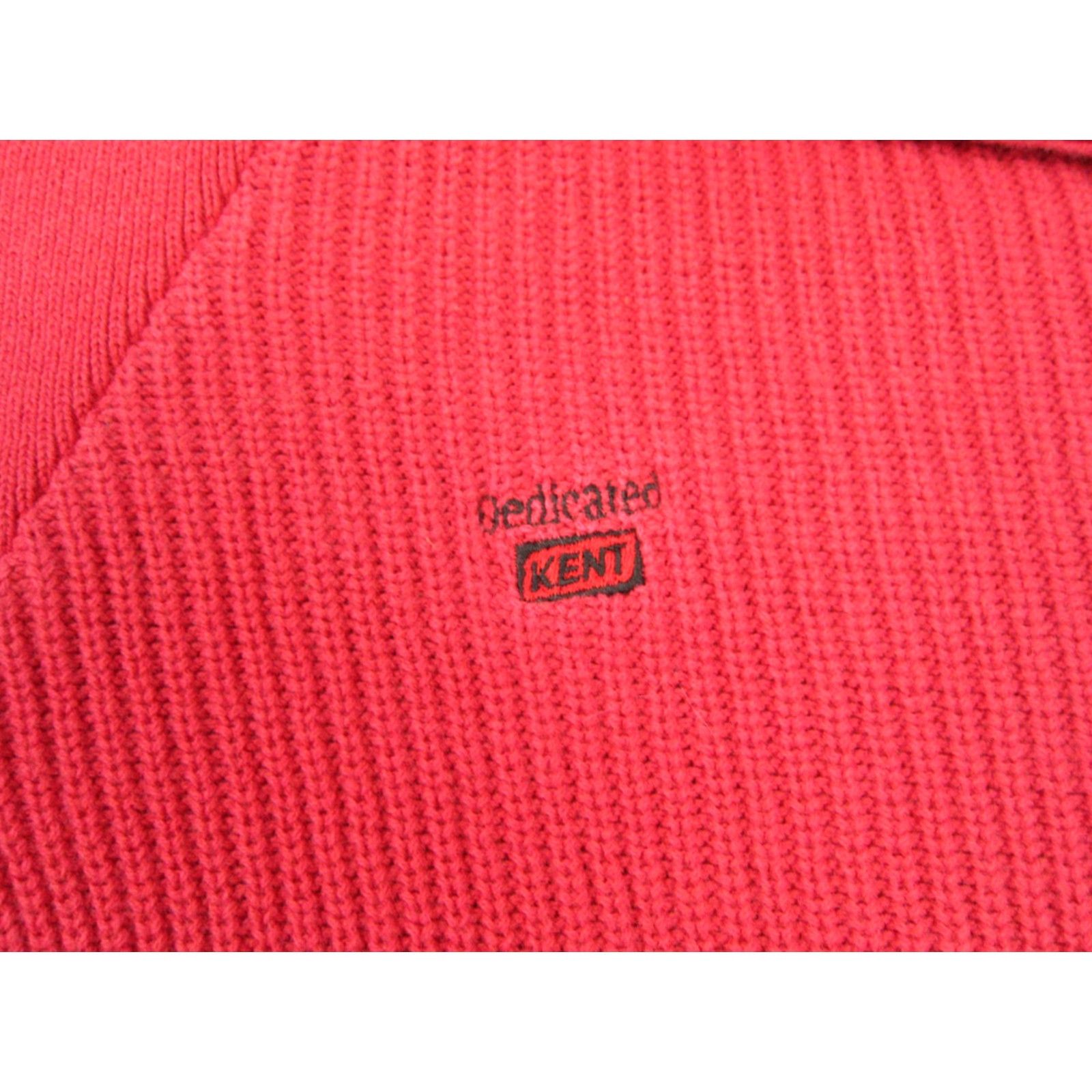 Vintage VINTAGE Kent Sweater Mens XL Red Knit Henley 80s 90s Retro Classic Pullover Knit Wool Free-form? Size US XL / EU 56 / 4 - 3 Thumbnail