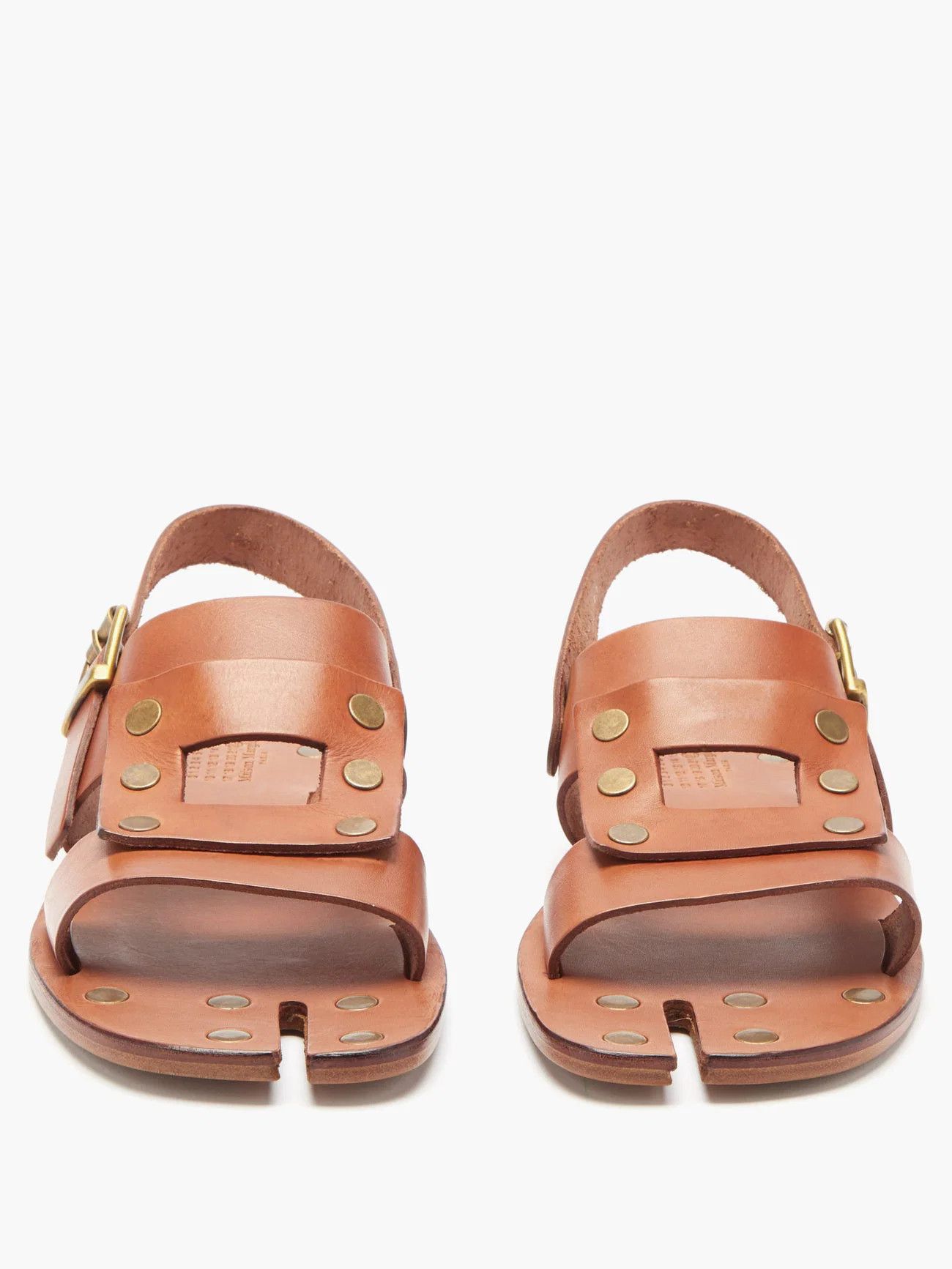 Maison Margiela *Size 39* Margiela Tabi Sandals - Brown Calf Leather Size US 6 / IT 36 - 24 Thumbnail