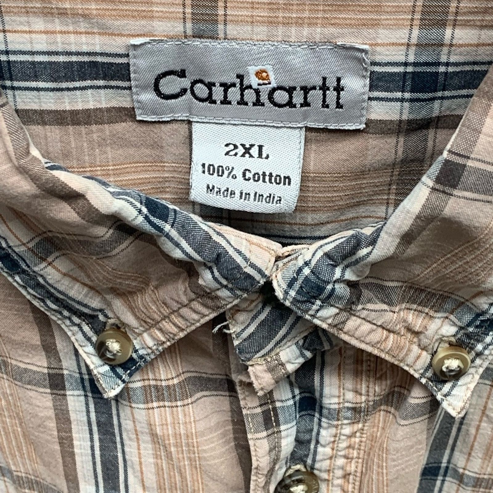 Carhartt CARHARTT LOOSE FIT MIDWEIGHT BUTTON UP PLAID SHIRT SIZE XXL Size US XXL / EU 58 / 5 - 3 Thumbnail