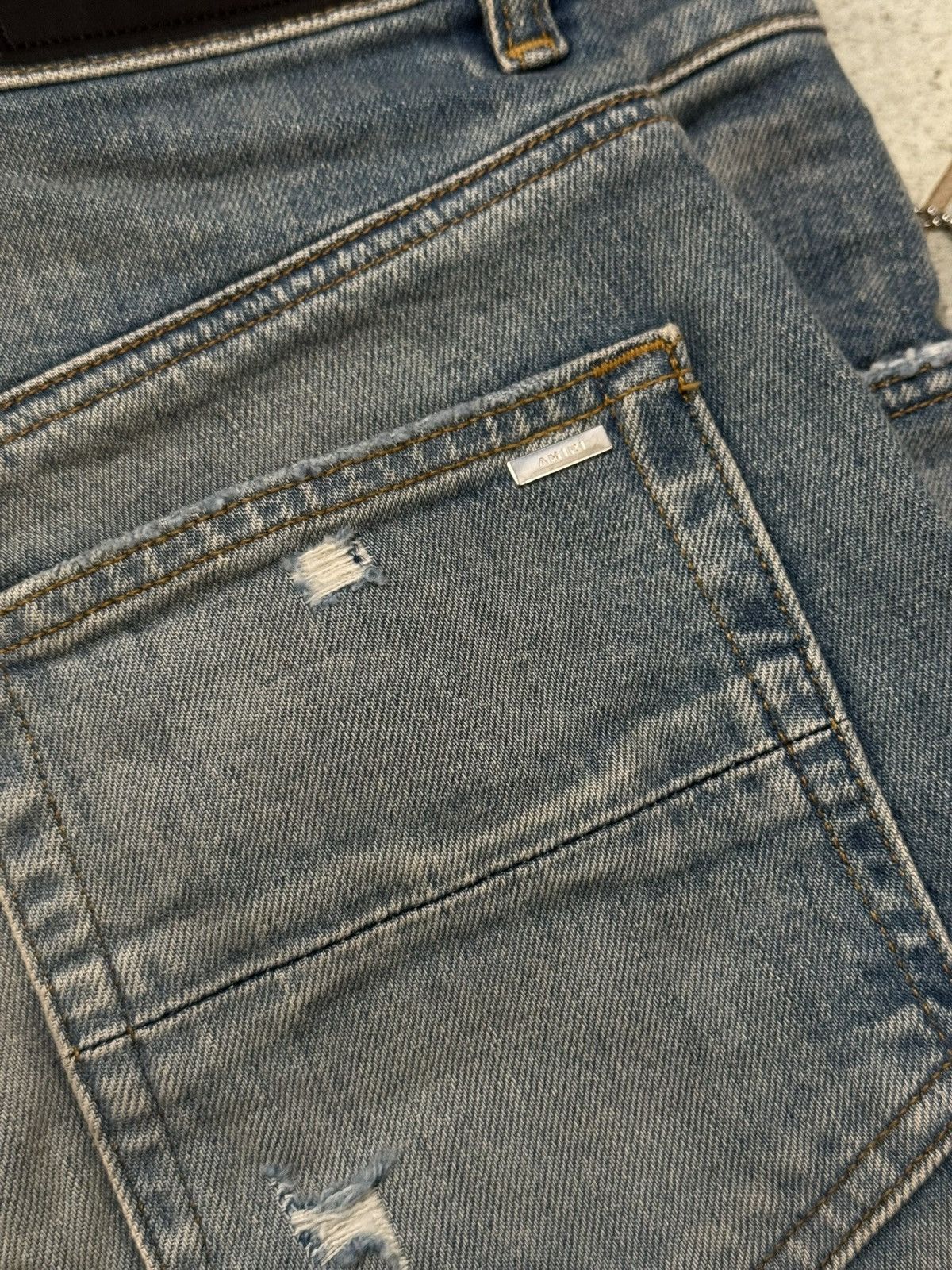 Amiri Amiri Blue slash slim jeans BRAND NEW W TAGS from ssense Size US 29 - 9 Thumbnail