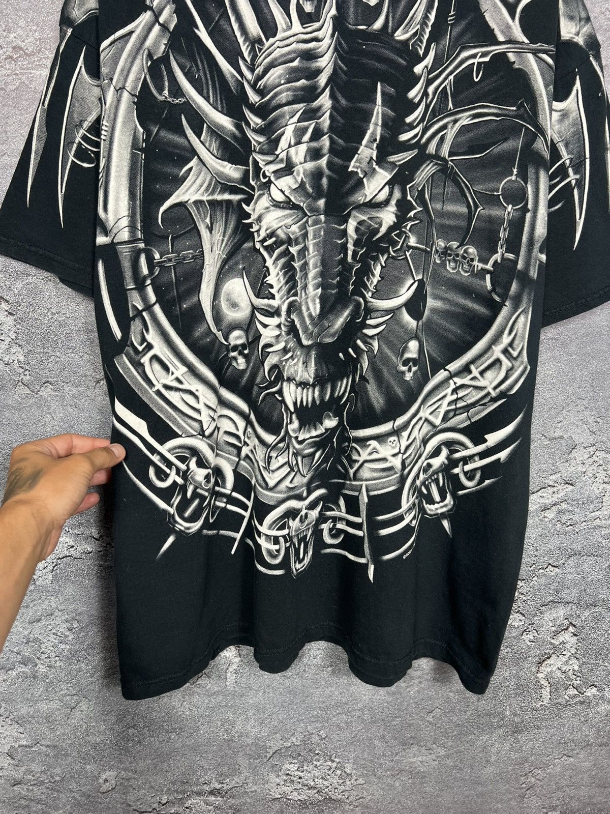 Liquid Blue Vintage Liquid Blue Dragon 2001 Graphics All Over Print Tee Size US XL / EU 56 / 4 - 5 Thumbnail