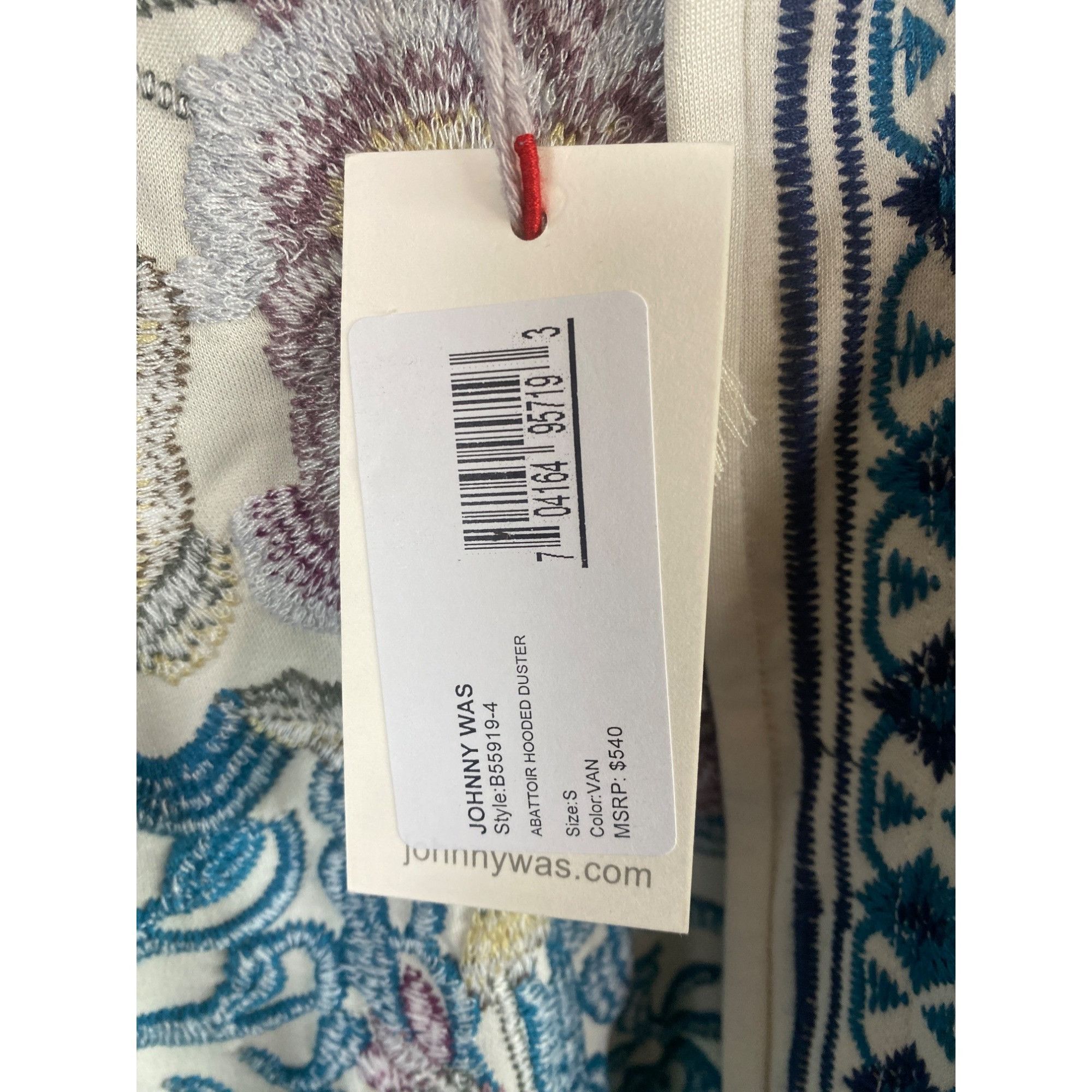 Johnny Was NWT Johnny Was Hooded Duster Embroidered Open Cardigan Small Size S / US 4 / IT 40 - 15 Thumbnail