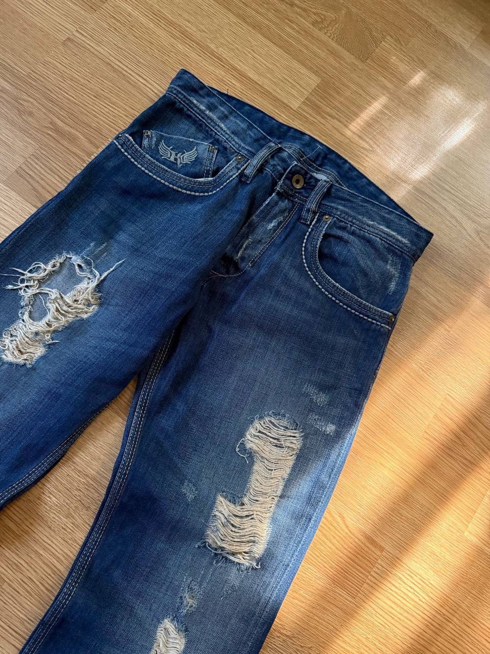 Hysteric Glamour LGB If Six Was Nine style Distressed Jeans Y2K Archive Size US 28 / EU 44 - 4 Thumbnail