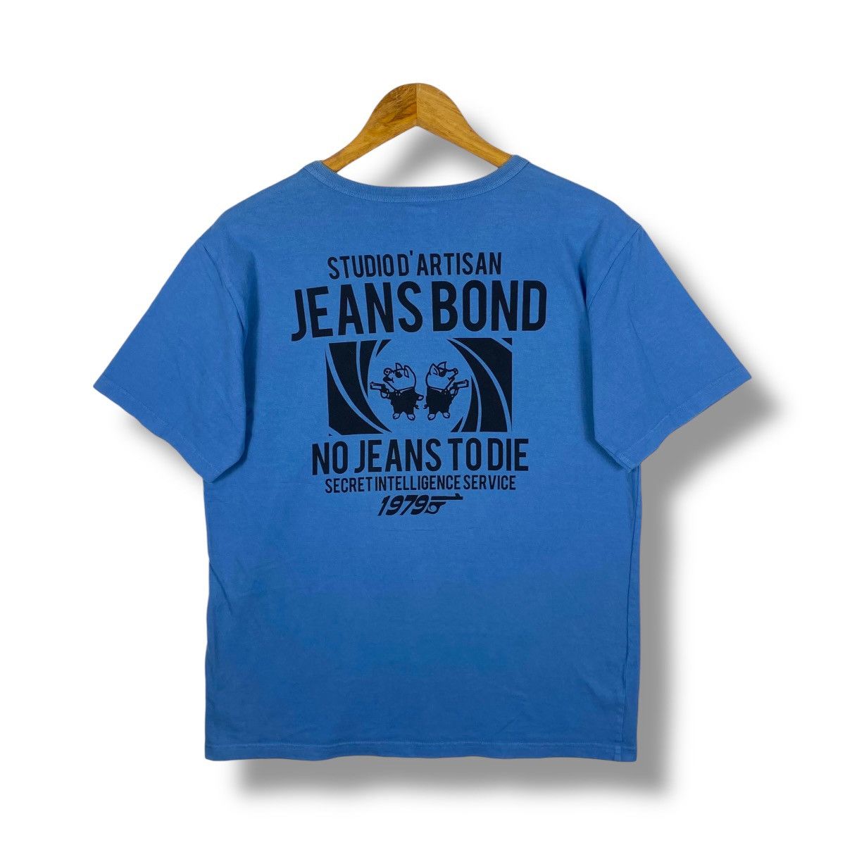 Studio D'Artisan Japanese Brand STUDIO D'ARTISAN Jeans Bond Graphic Tee Shirt Size US L / EU 52-54 / 3 - 1 Thumbnail