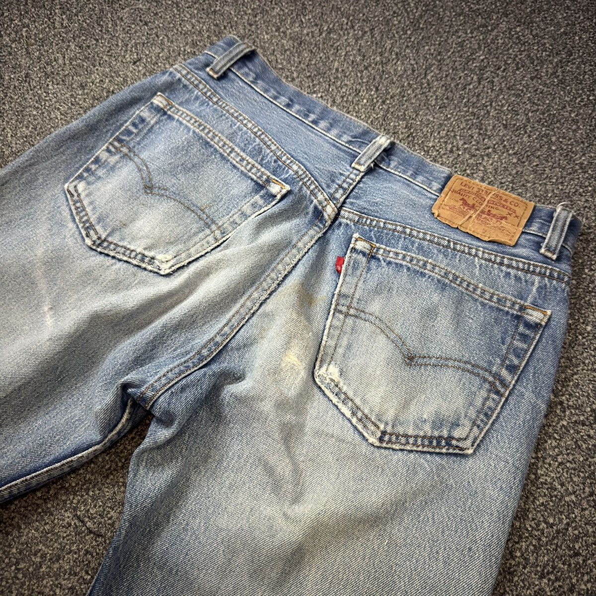 Levi's Vintage Clothing Vintage Levis 501 Acid Washed Faded Aging Denim Made in Usa Size US 33 - 8 Thumbnail