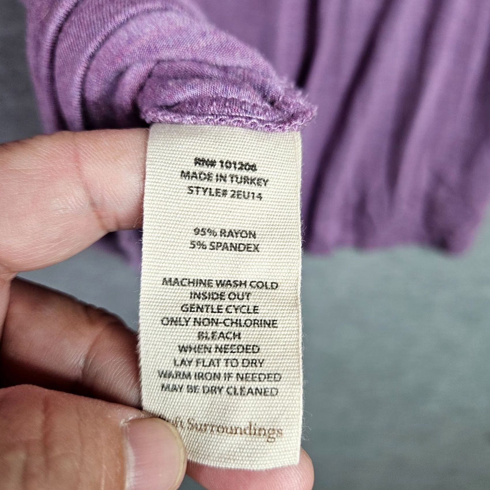 Soft Surroundings Soft Surroundings Lisabetta Grape Heather Purple Cowl Neck Layer Shirt Size M Blacklist? Size M / US 6-8 / IT 42-44 - 3 Thumbnail
