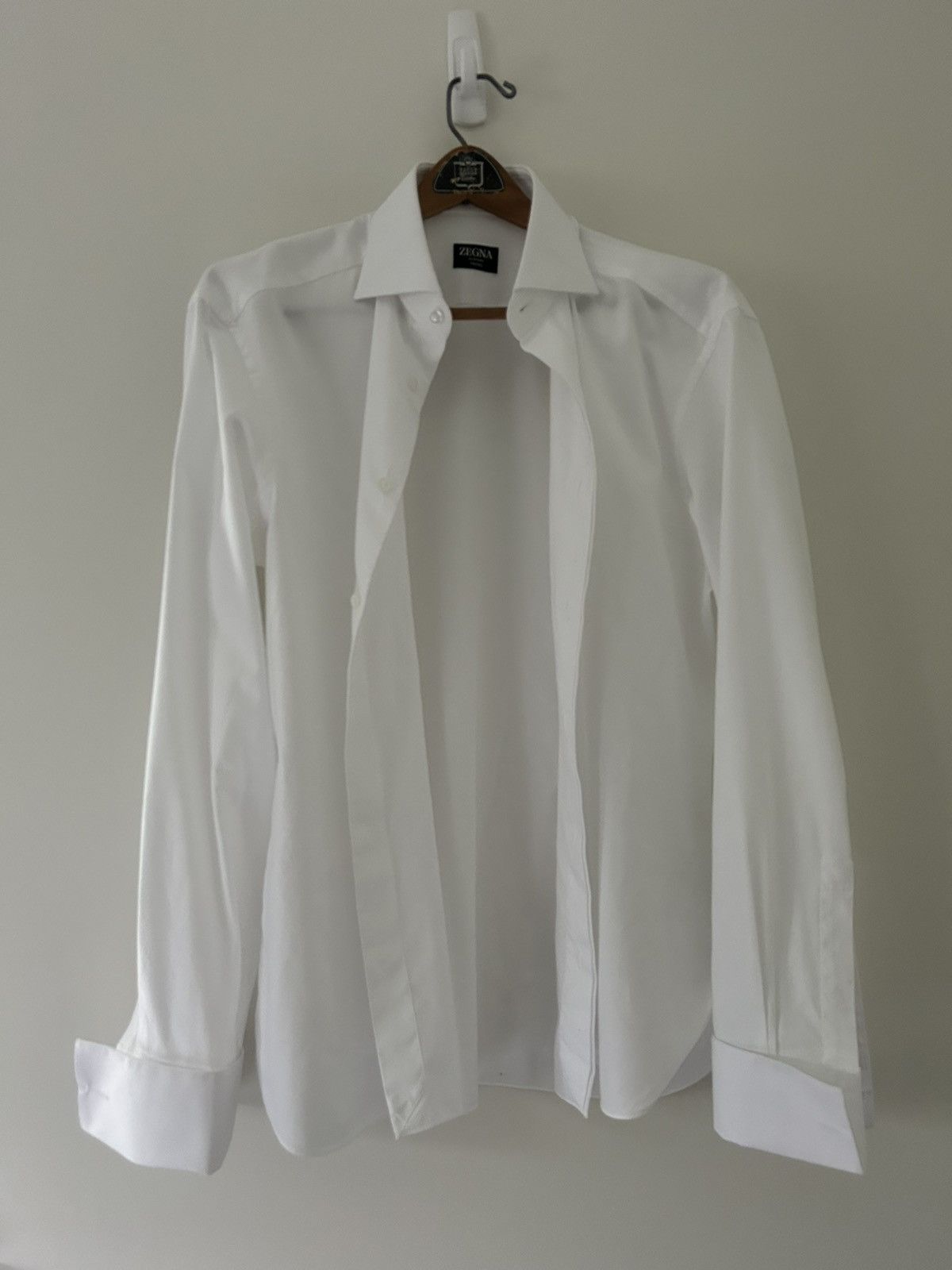 Ermenegildo Zegna Zegna Hidden Button French Cuff Shirt Size US L / EU 52-54 / 3 - 2 Thumbnail