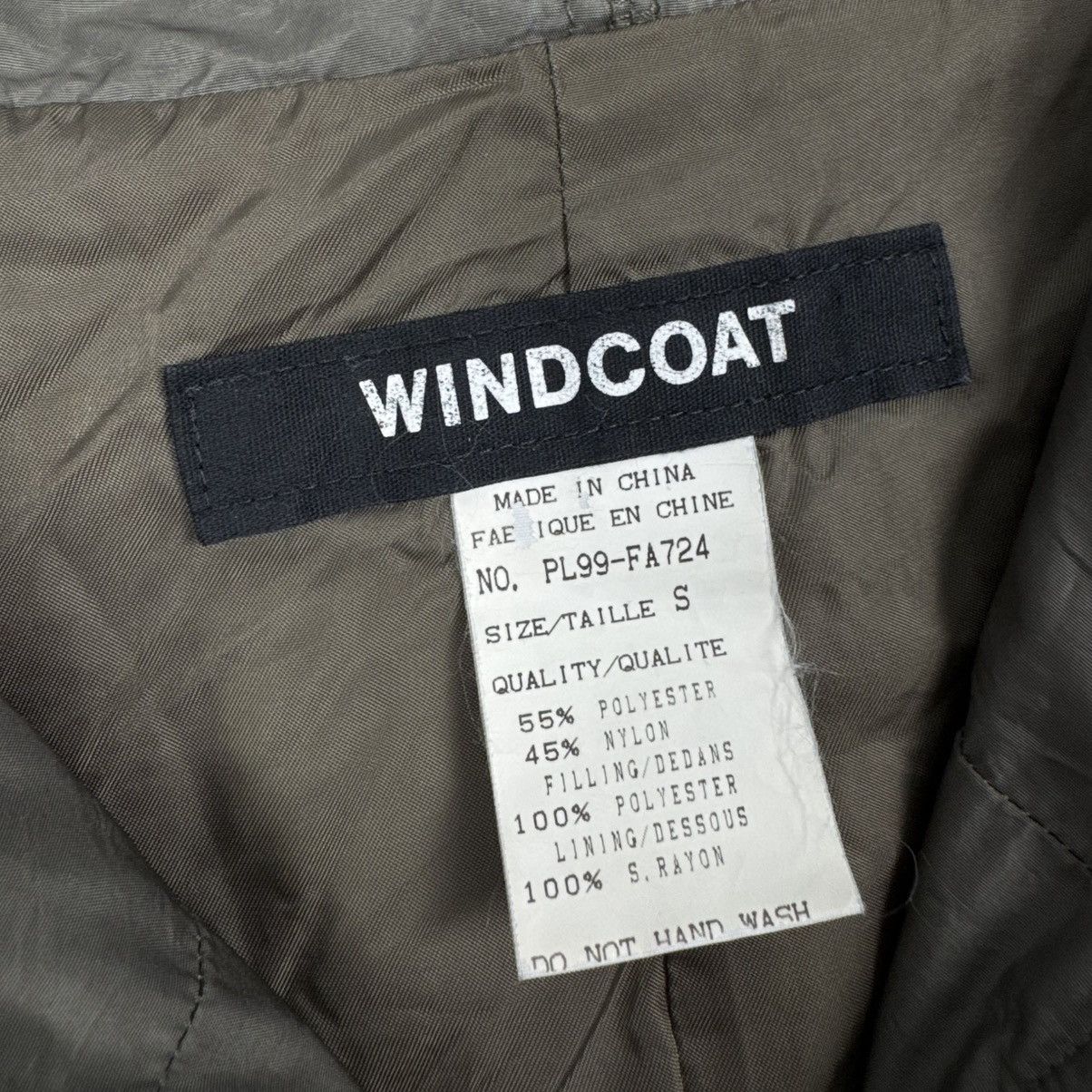 Issey Miyake × Japanese Brand × Vintage Vintage 90s Issey Miyake Windcoat Ninja Padded Jacket Olive Size US S / EU 44-46 / 1 - 14 Thumbnail
