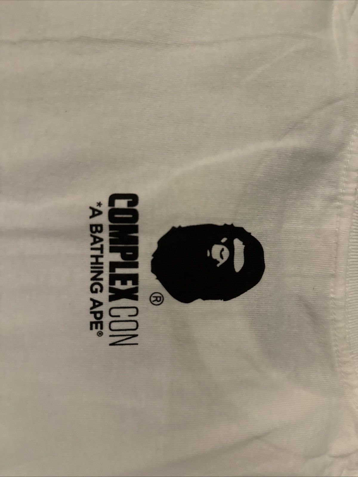 Bape × Complex BAPE x ComplexCon 2017 Exclusive White Tee Size M Size US M / EU 48-50 / 2 - 8 Thumbnail