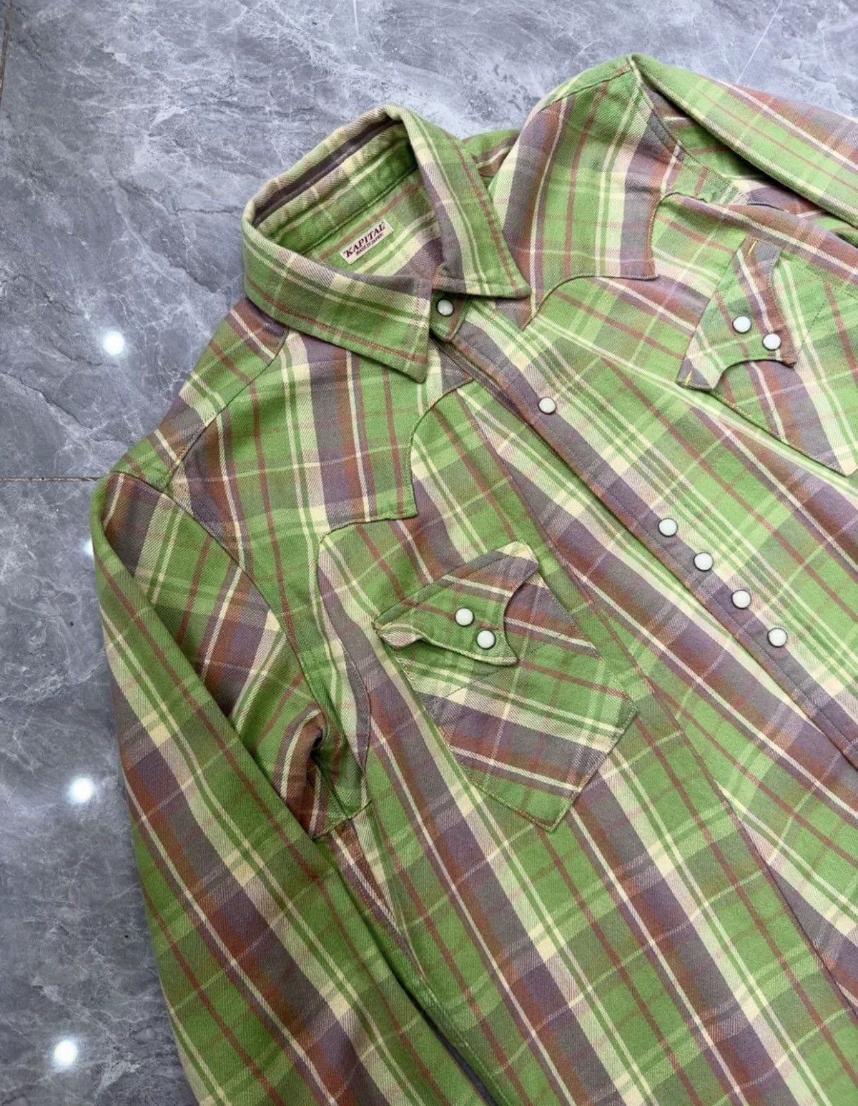 Kapital Kapital Flannel Plaid Shirt Jacket - DMC-2508 Size US M / EU 48-50 / 2 - 1 Thumbnail