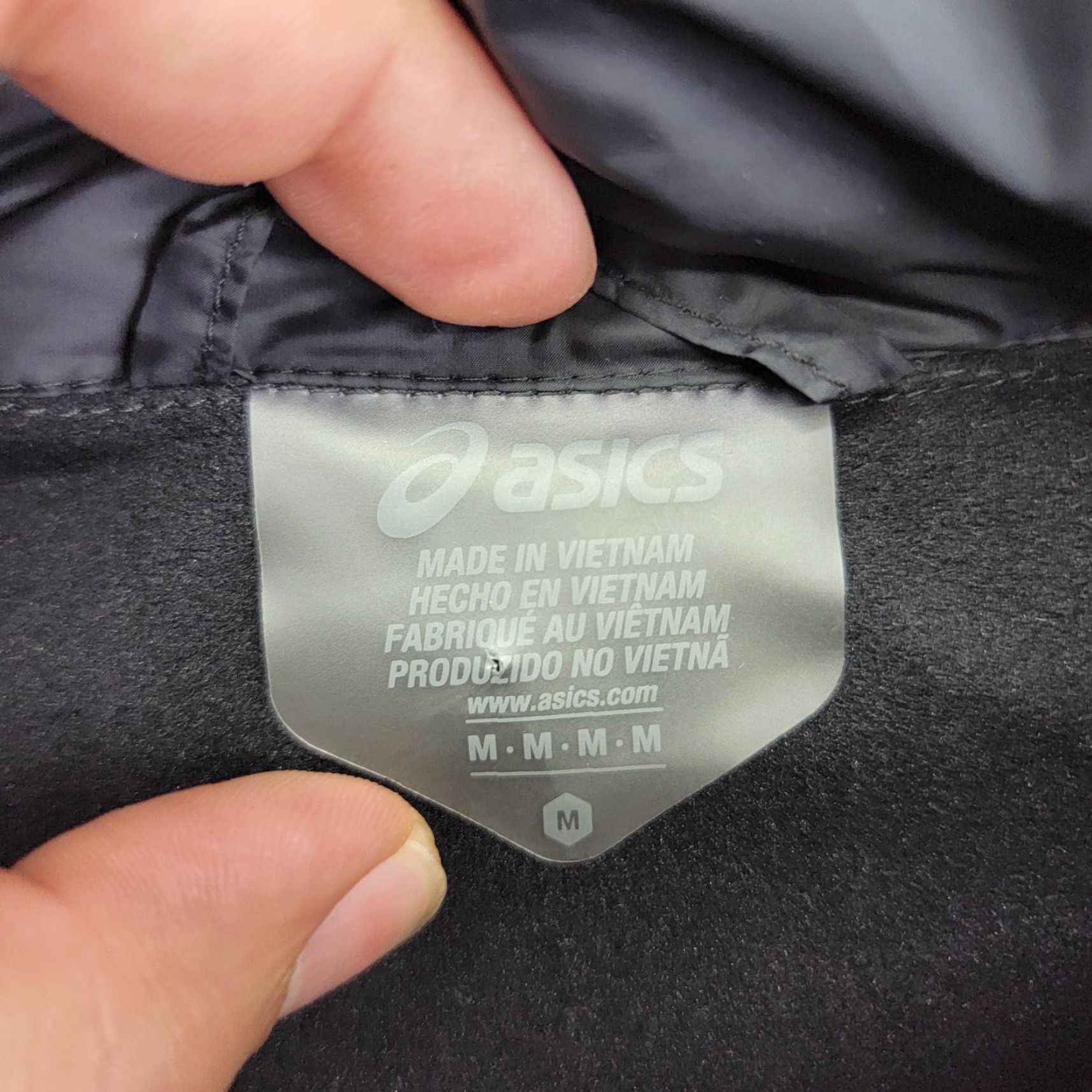 Asics ASICS Jacket Mens M Black Quilted Lined Full Zip Running Training Size US M / EU 48-50 / 2 - 6 Thumbnail