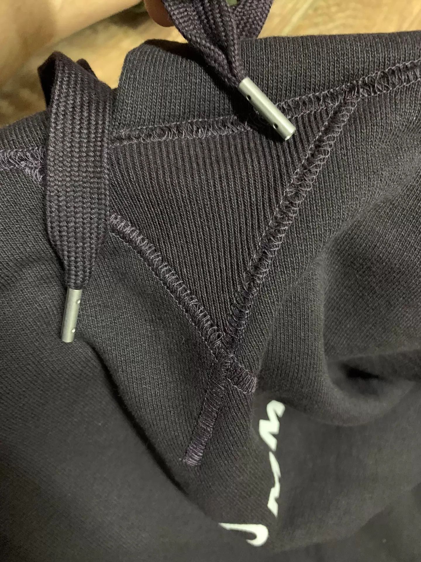 CDG by Comme des Garcons CDG HOMME Cotton Hooded Pullover Black Purple L Size US L / EU 52-54 / 3 - 6 Thumbnail